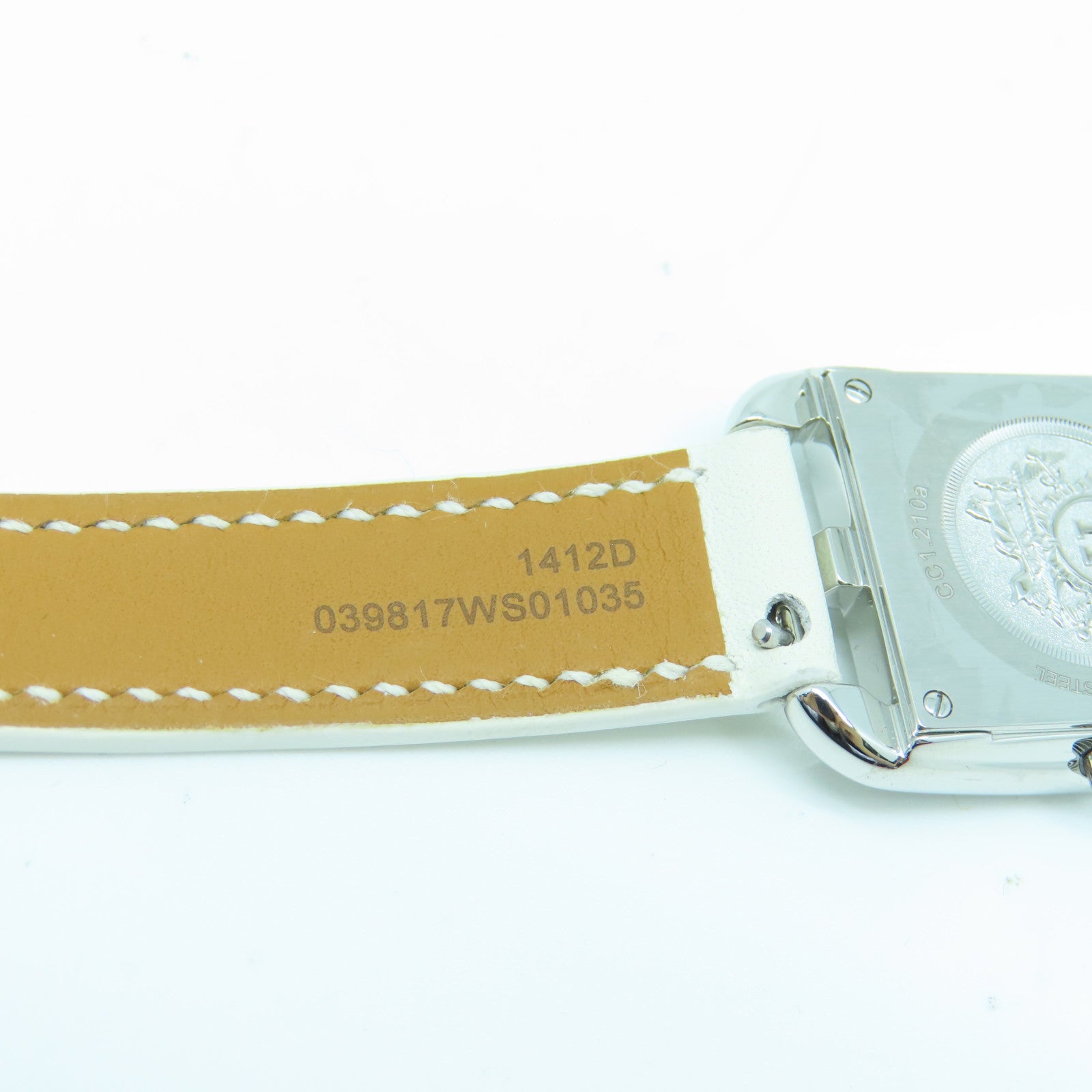 HERMES Capecod不锈钢手表石英机芯白色