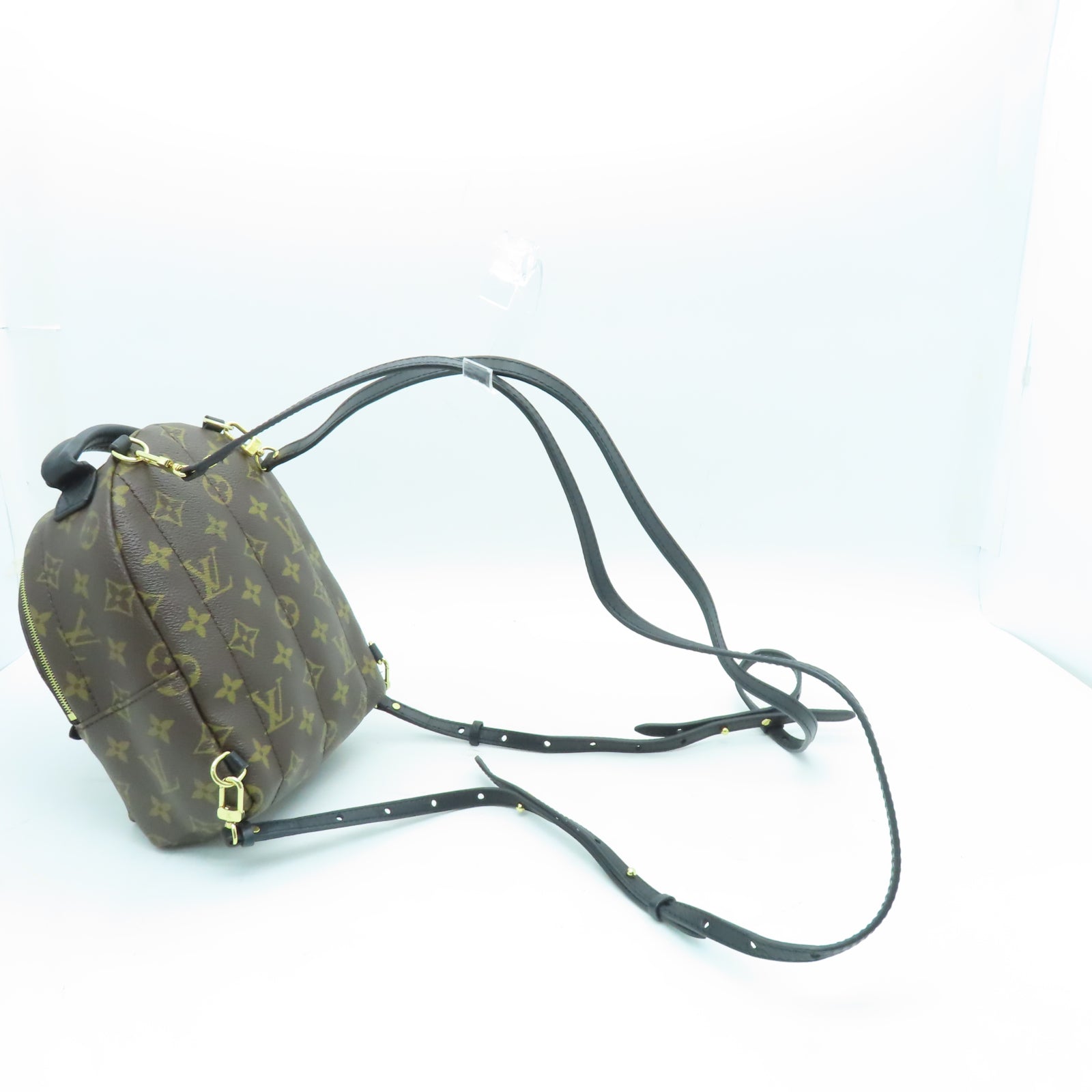 LOUIS VUITTON Monogram Palm Springs Mini金扣背包啡色