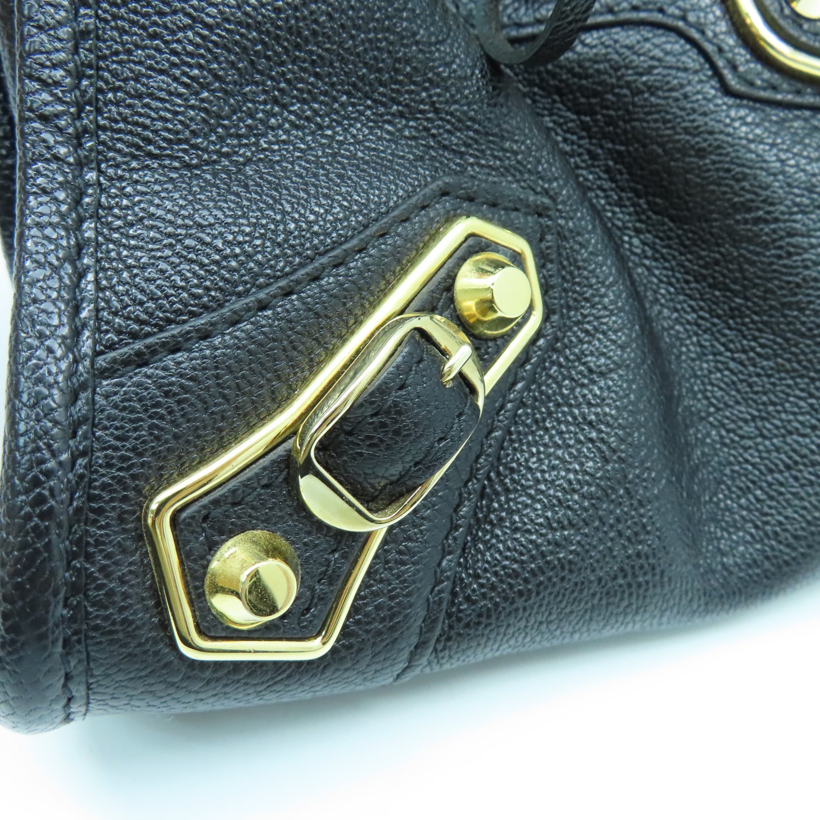 BALENCIAGA 【激減優惠】牛皮牛革City Small金扣手挽肩背兩用袋黑色