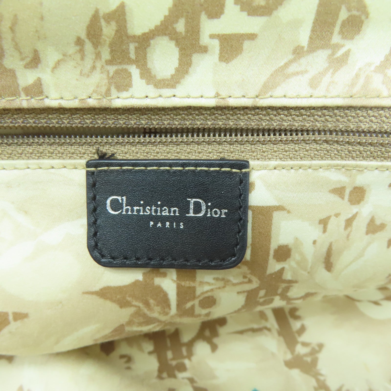Dior 牛皮皮革Hand Bag銀扣手挽袋黑色