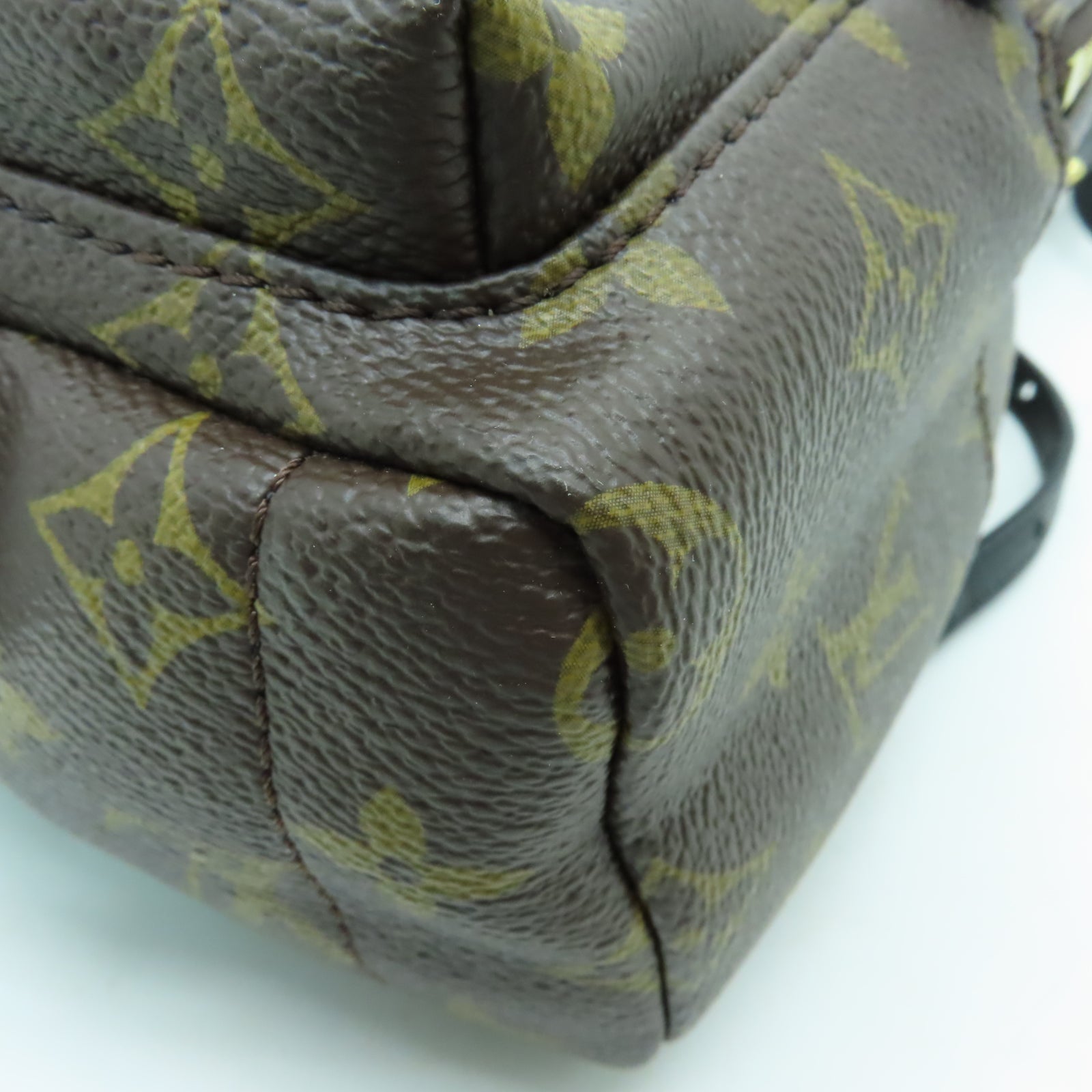 LOUIS VUITTON Monogram Palm Springs Mini金扣背包啡色