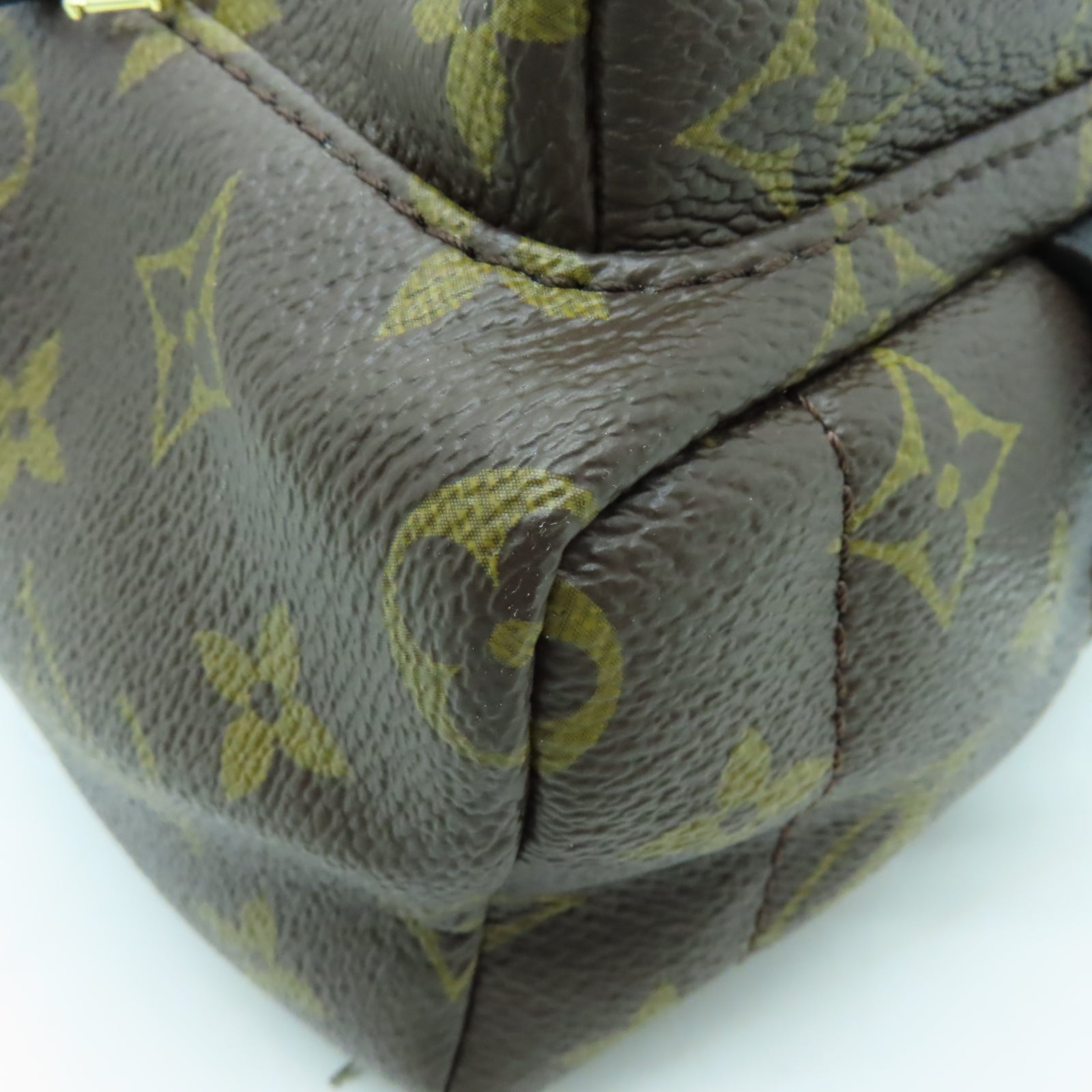 LOUIS VUITTON Monogram Palm Springs Mini金扣背包啡色