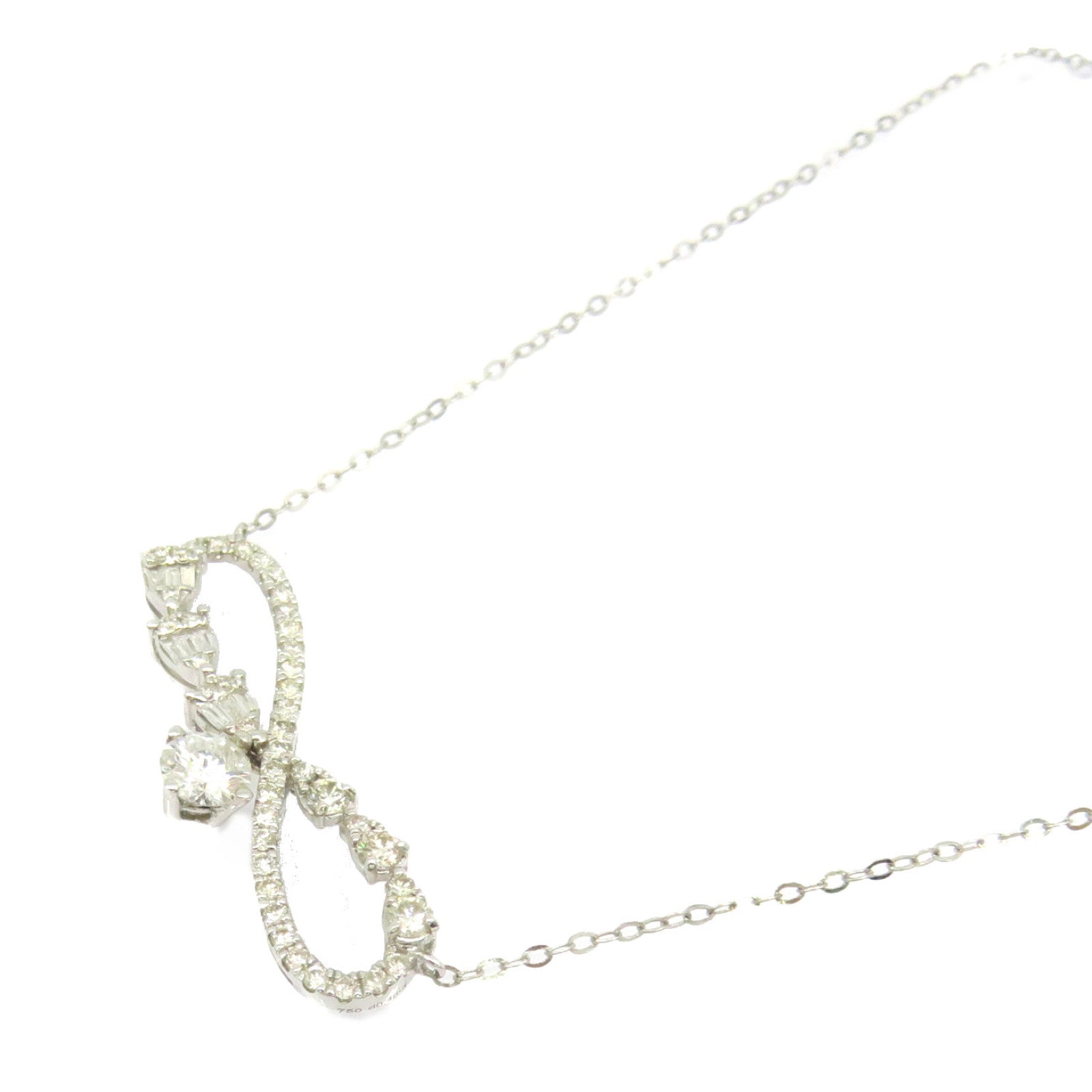 JEWELRY 【激减优惠】18K白金0.46ct钻石Diamond Necklace项链