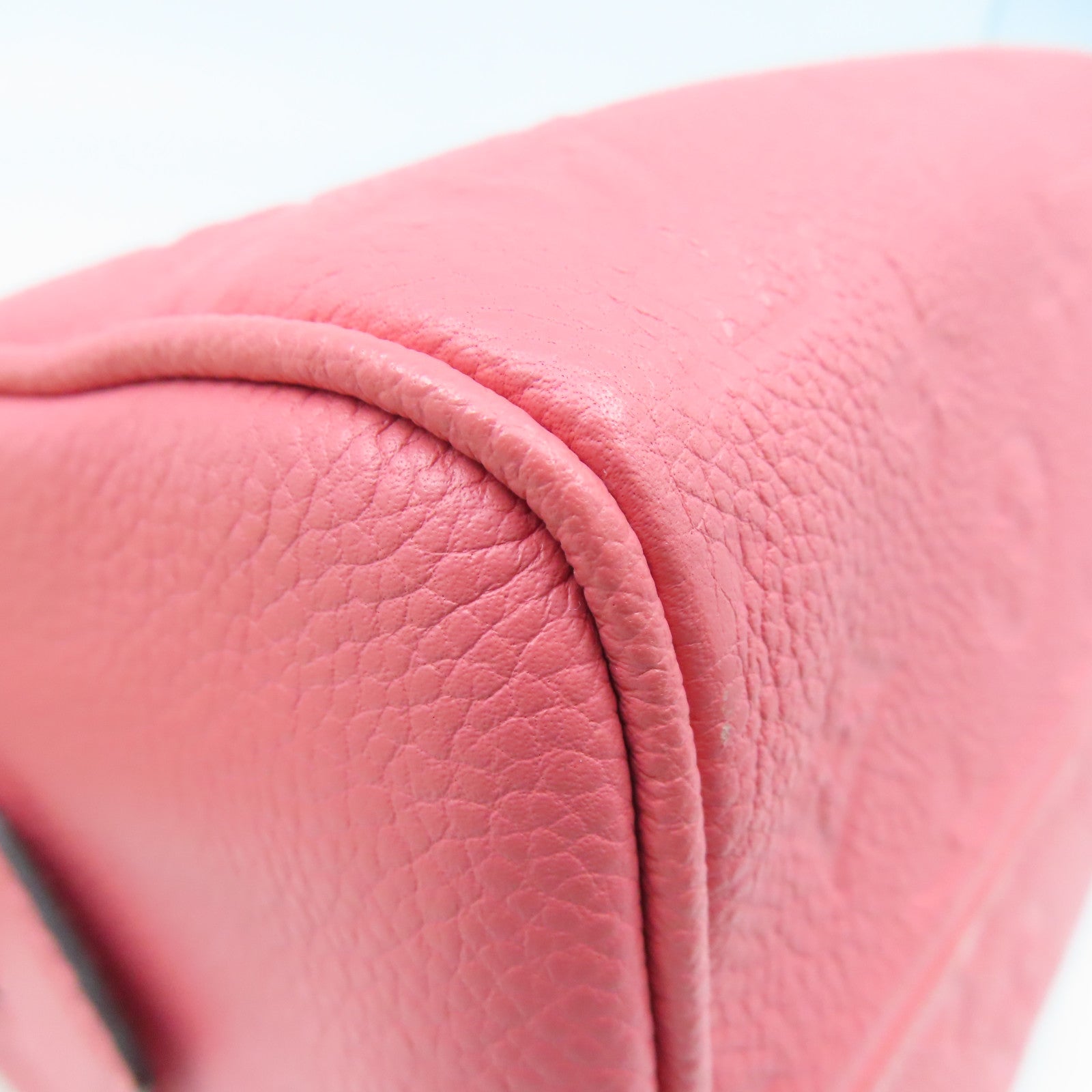 LOUIS VUITTON Monogram Empreinte Speedy 20金扣手挽肩背兩用袋粉紅色
