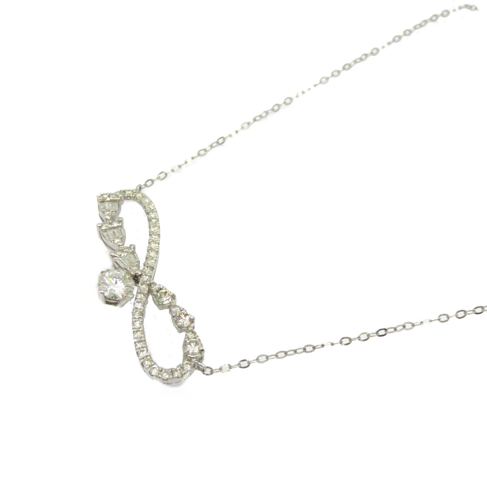 JEWELRY 【激减优惠】18K白金0.46ct钻石Diamond Necklace项链