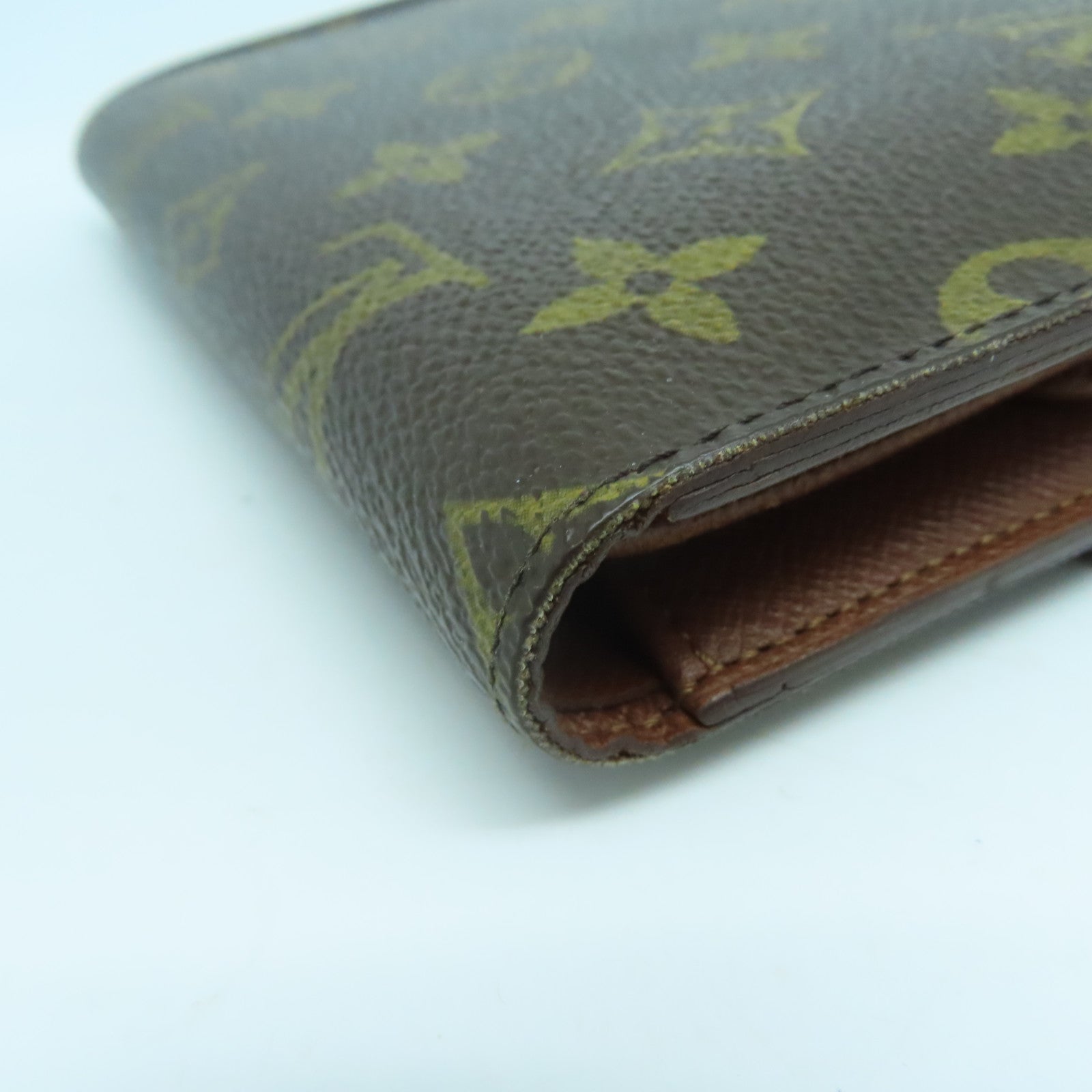 LOUIS VUITTON Monogram Porte-tresor Etui Papiers金扣錢包啡色