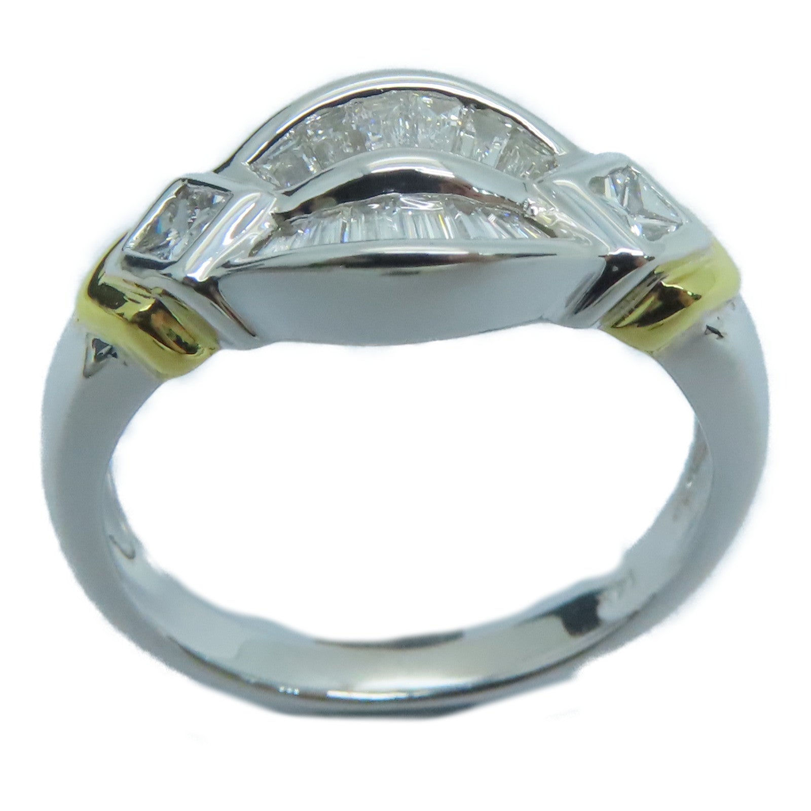 JEWELRY 14K White Gold Diamond Ring US#5.25