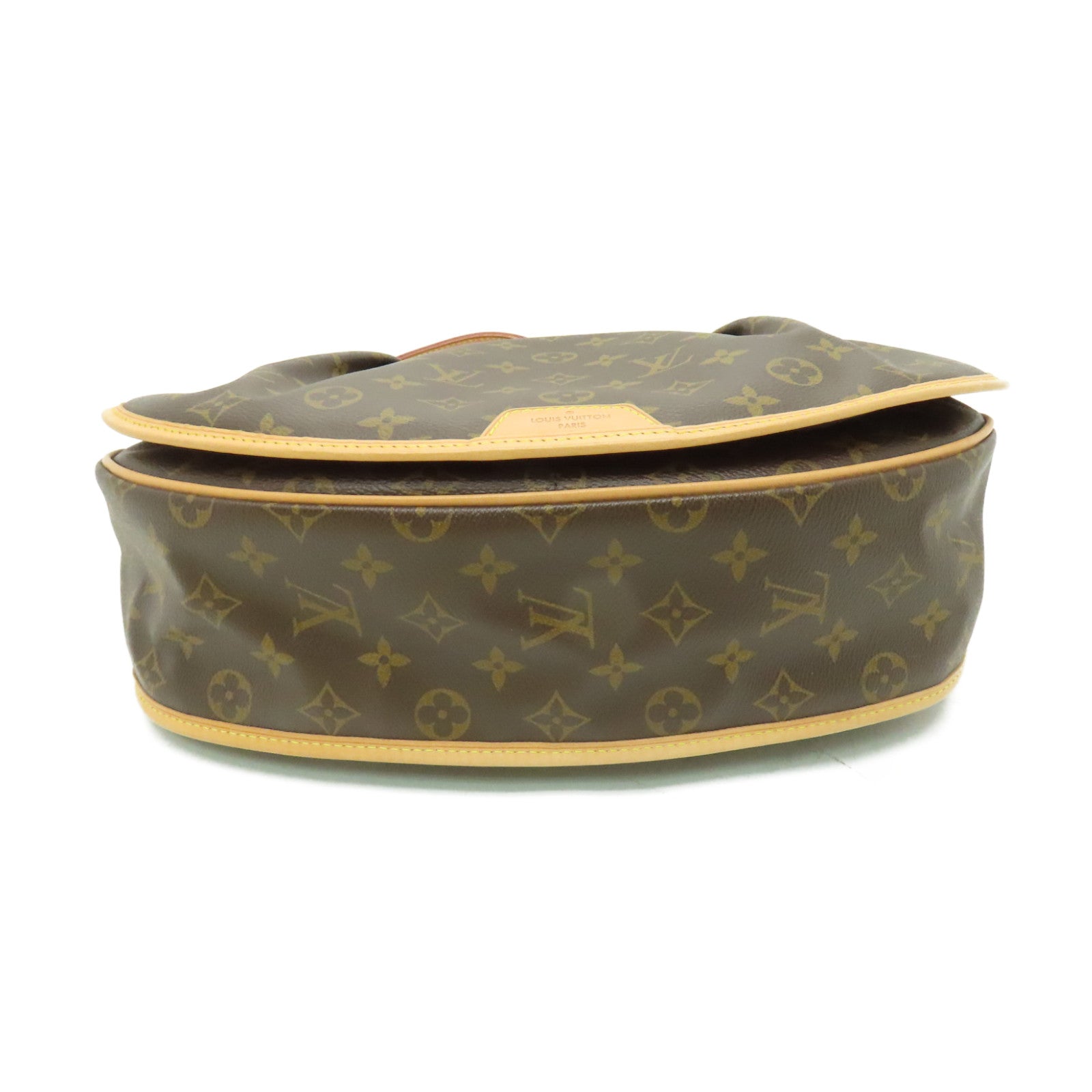 LOUIS VUITTON Monogram Menilmotant MM金扣肩背袋棕色