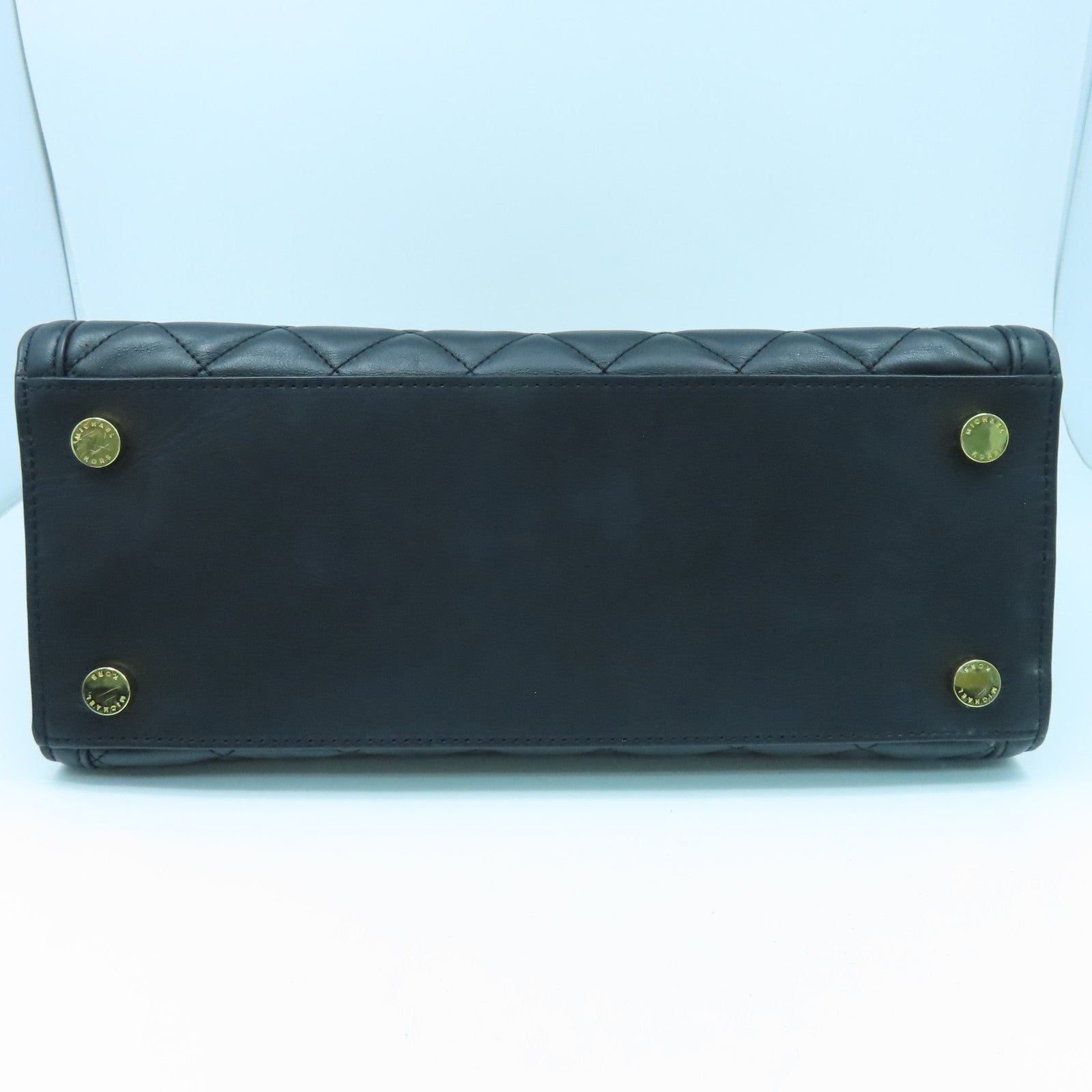 Michael Kors 牛皮皮革2 Way Shoulder金扣手挽肩背两用袋黑色