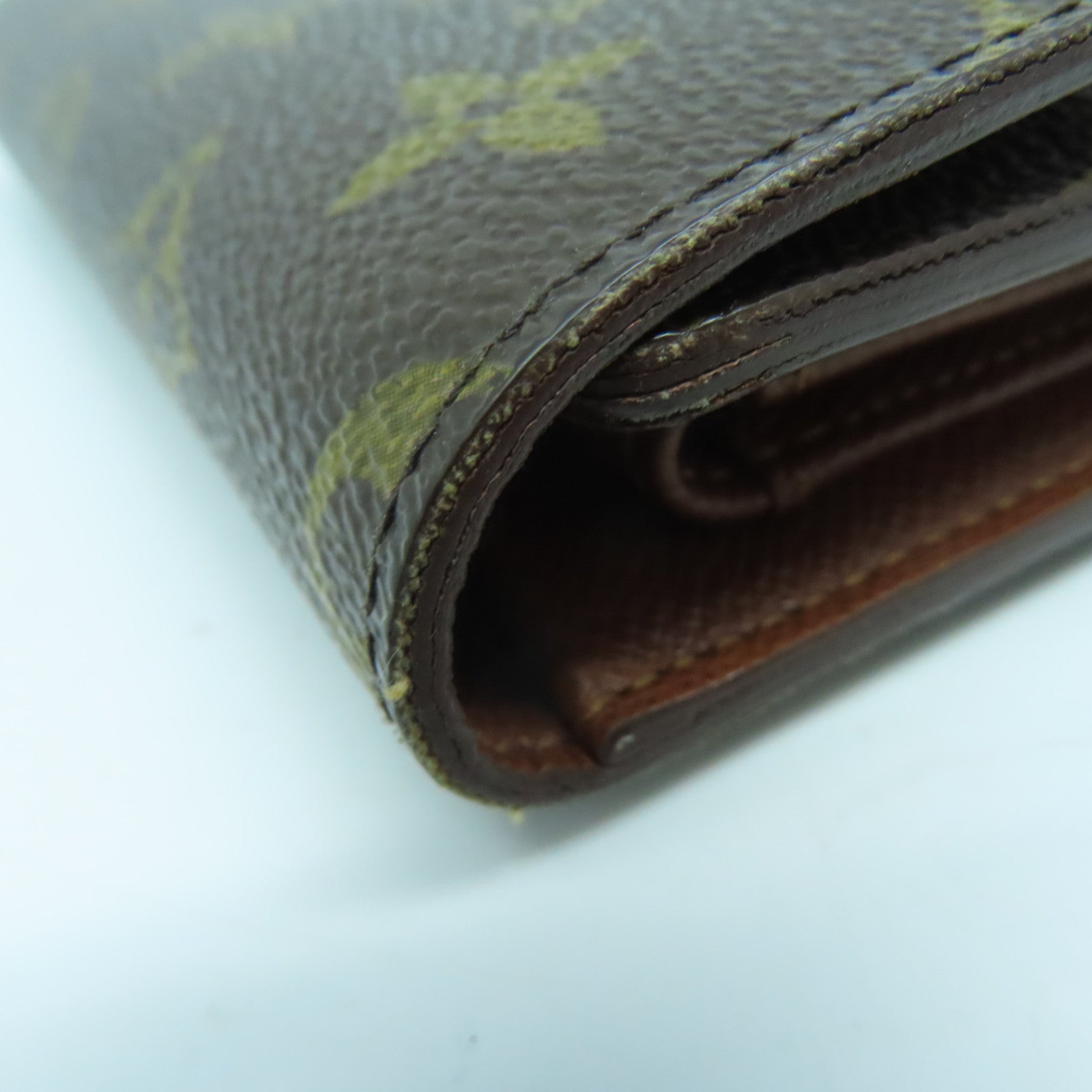 LOUIS VUITTON Monogram Porte-tresor Etui Papiers金扣錢包啡色