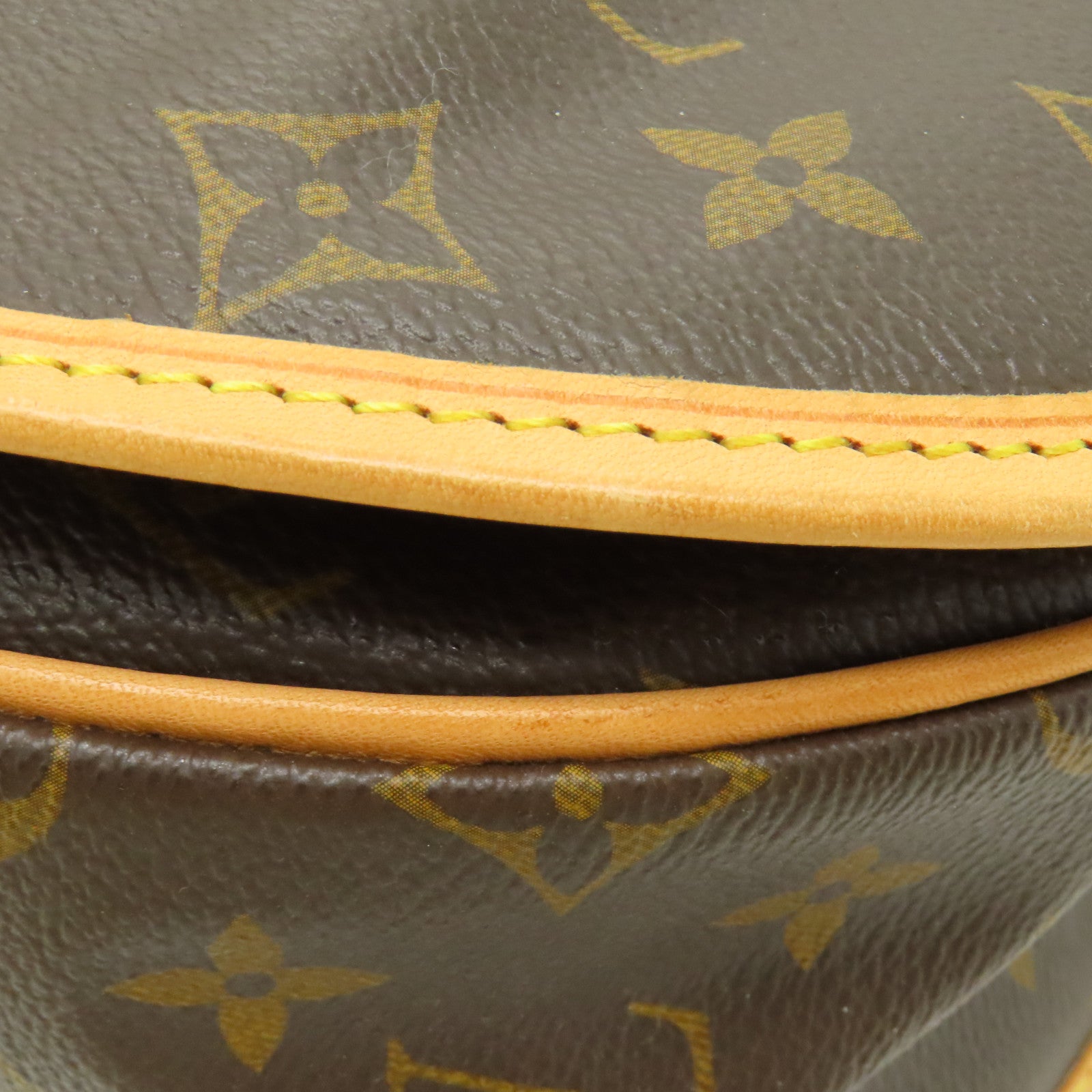 LOUIS VUITTON Monogram Menilmotant MM金扣肩背袋棕色