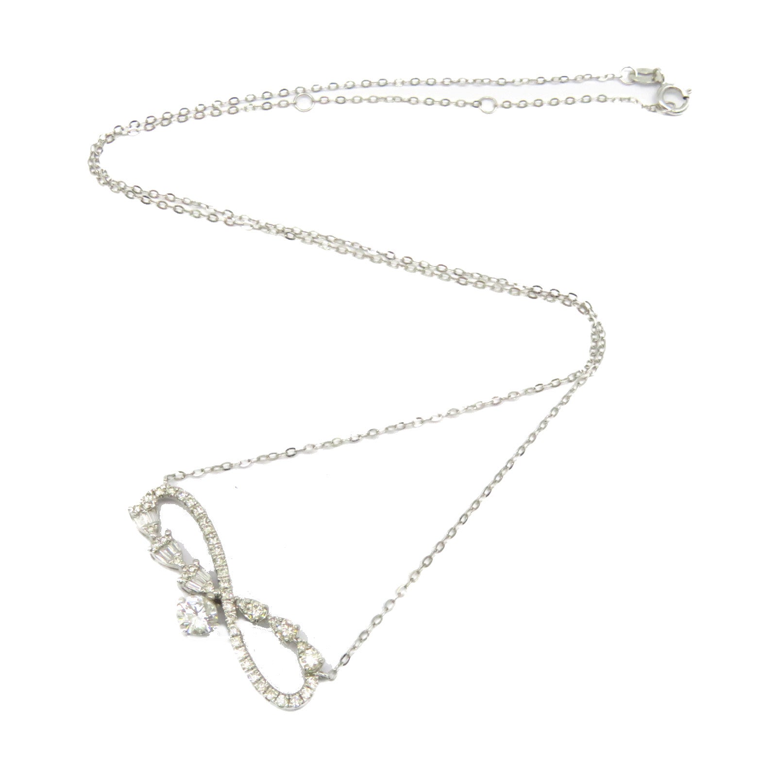 JEWELRY 【激减优惠】18K白金0.46ct钻石Diamond Necklace项链