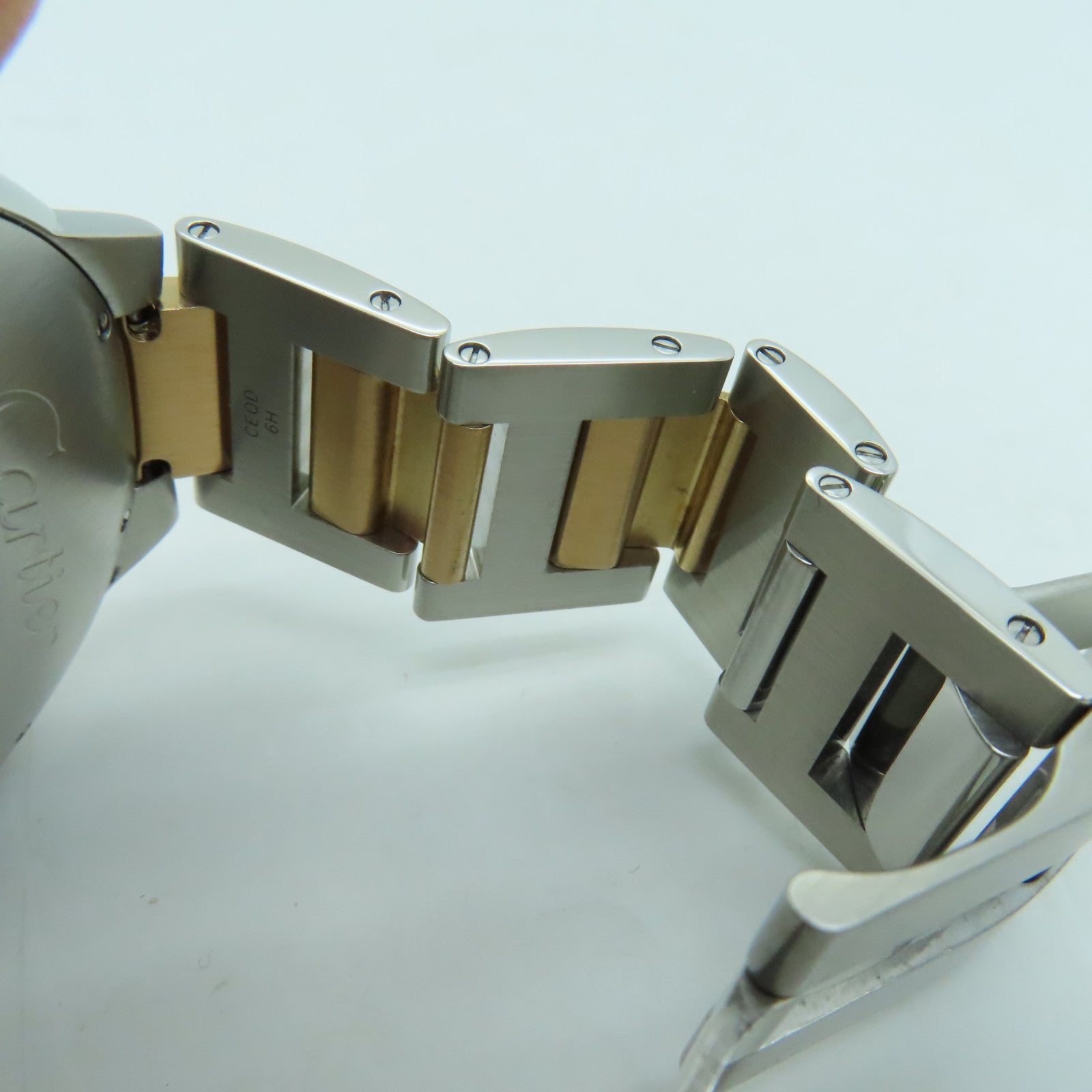 CARTIER 18K黄金Ballon Blue GM不锈钢手表自动机芯啡色