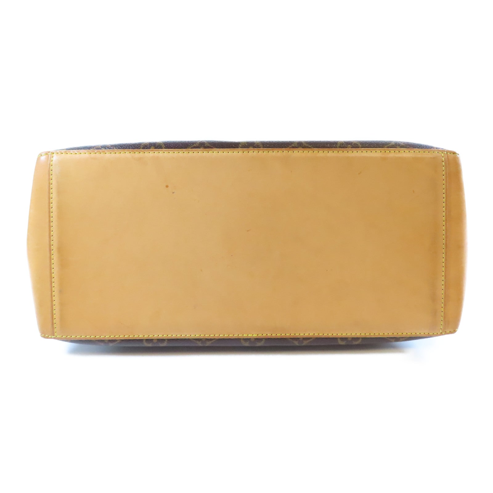 LOUIS VUITTON Monogram Cabas Mezzo金扣肩背袋啡色