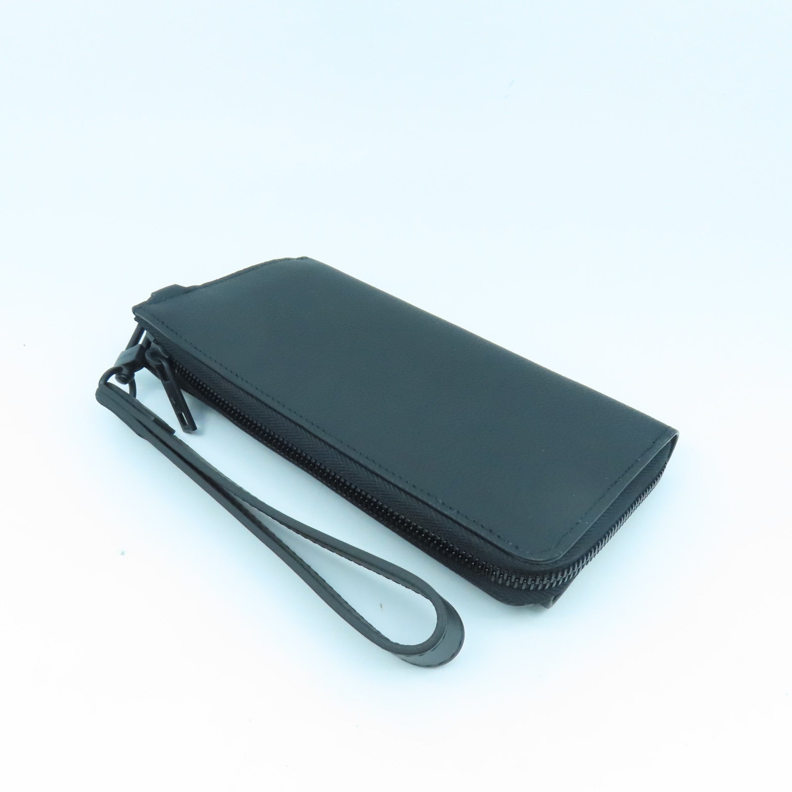 LOUIS VUITTON Grain皮革Aerogram Zippy Wallet長錢包黑色Noir