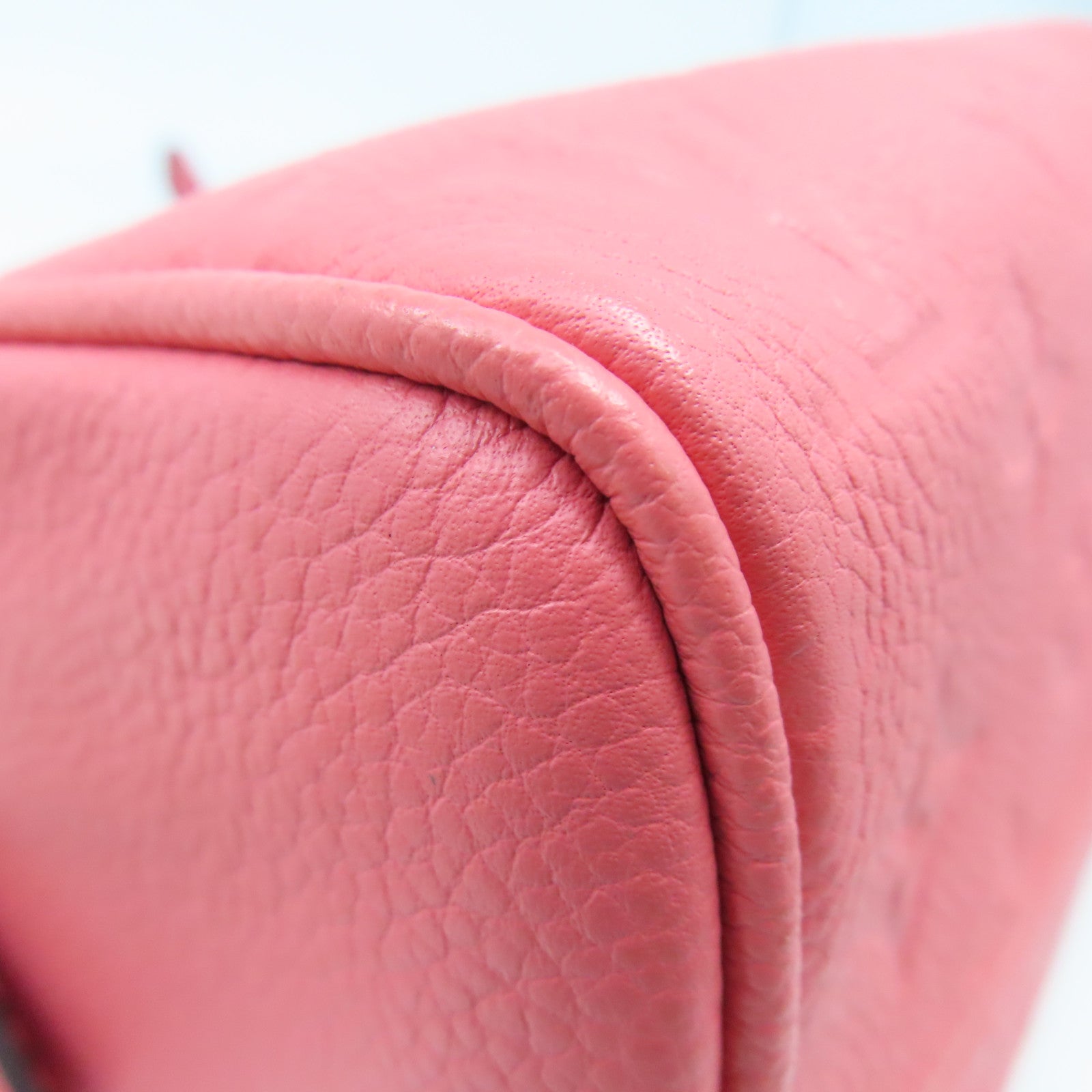 LOUIS VUITTON Monogram Empreinte Speedy 20金扣手挽肩背兩用袋粉紅色