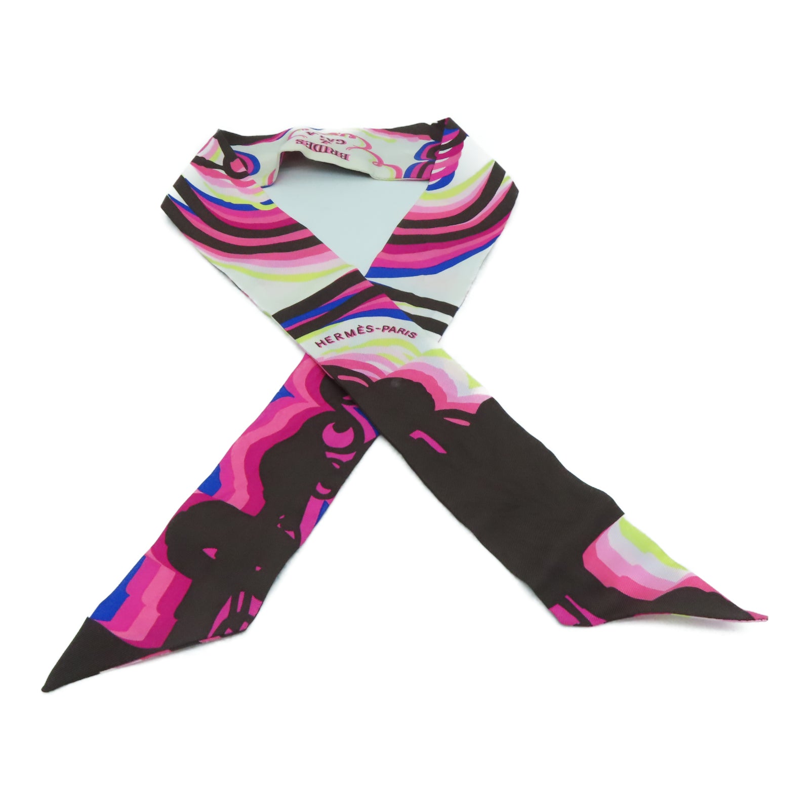 HERMES 【激減優惠】絲質Twilly Scarf絲巾彩色