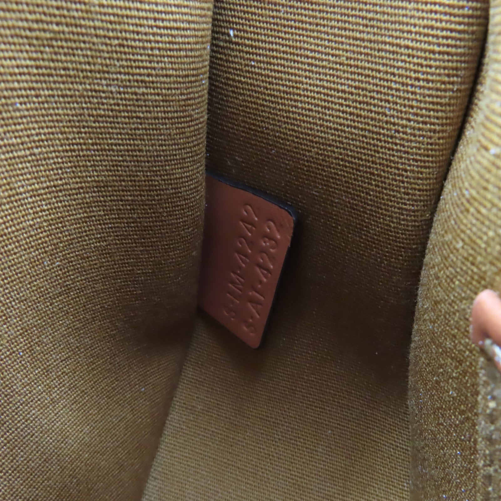 CELINE 帆布Ava Shoulder Bag肩背袋米白色/啡色