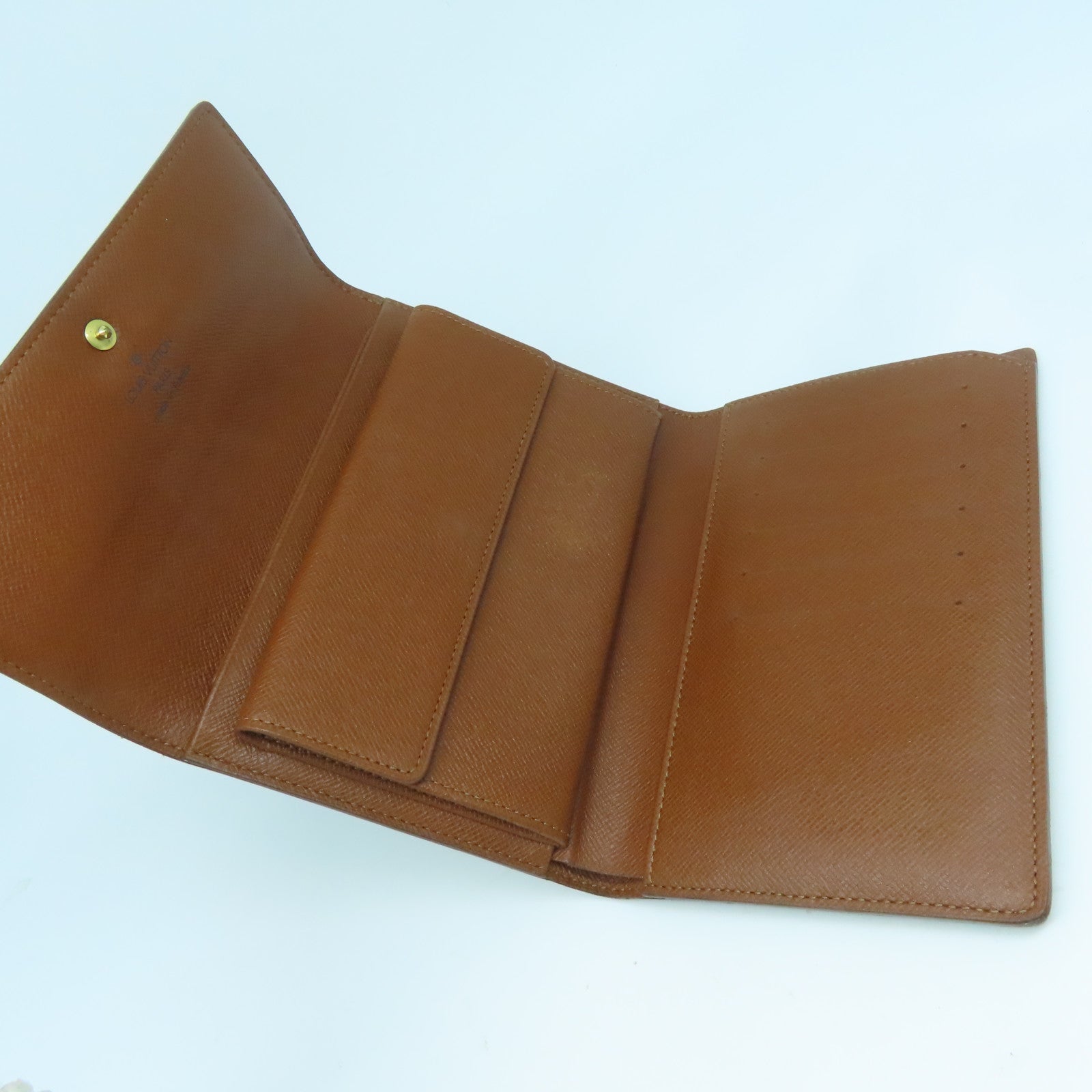 LOUIS VUITTON Monogram Porte-tresor Etui Papiers金扣錢包啡色