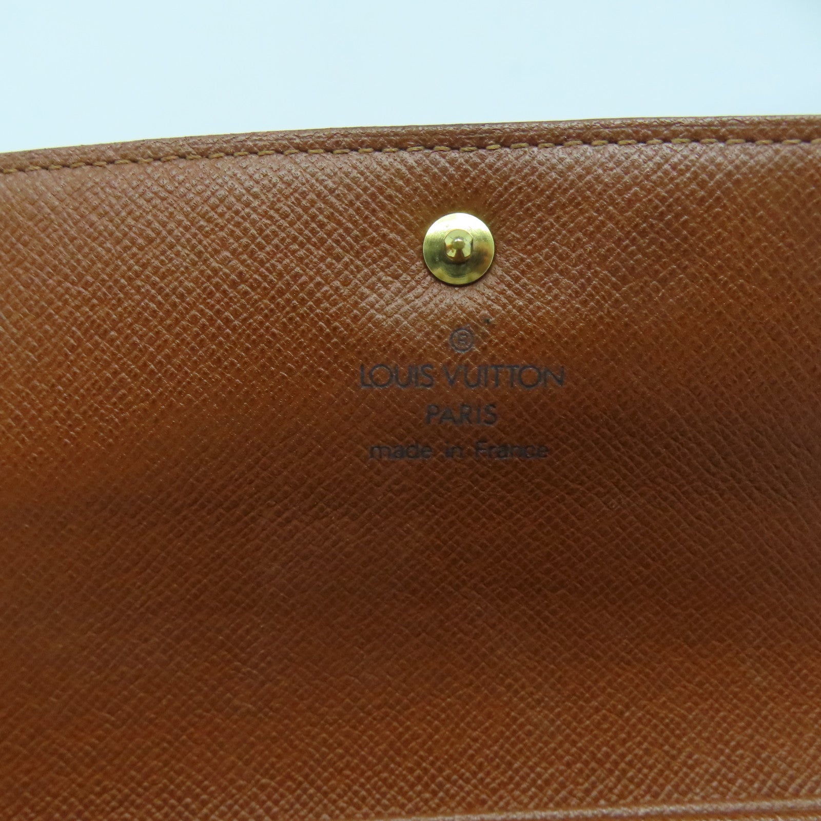 LOUIS VUITTON Monogram Porte-tresor Etui Papiers金扣錢包啡色