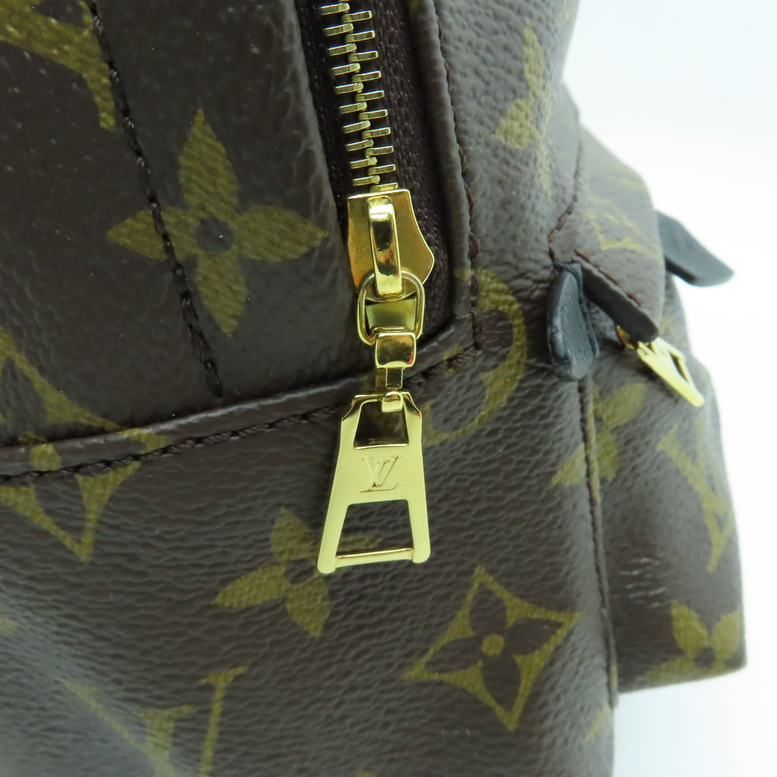 LOUIS VUITTON Monogram Palm Springs Mini金扣背包啡色