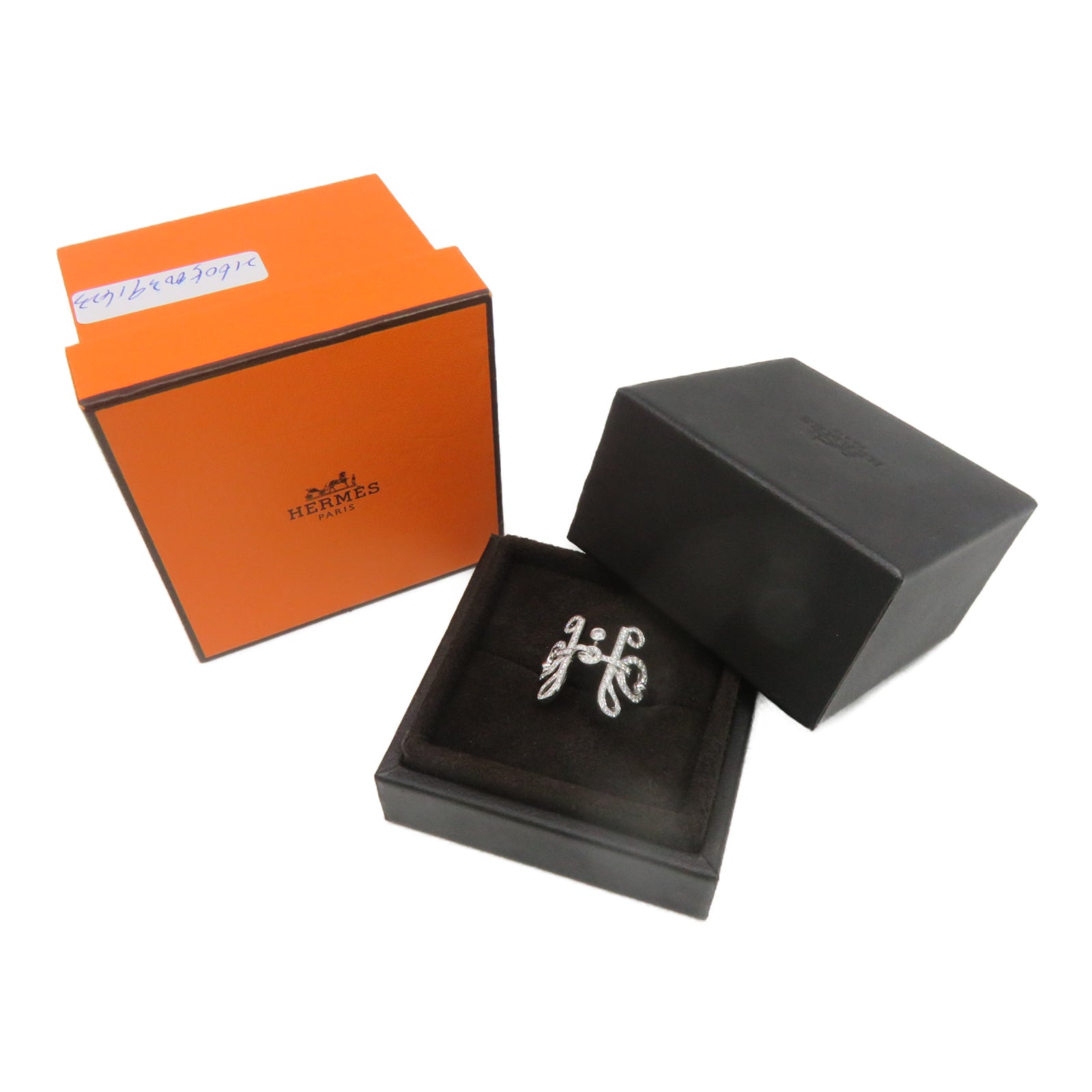 HERMES 【激减优惠】18K白金Bague Filet Ring戒指US#6.5