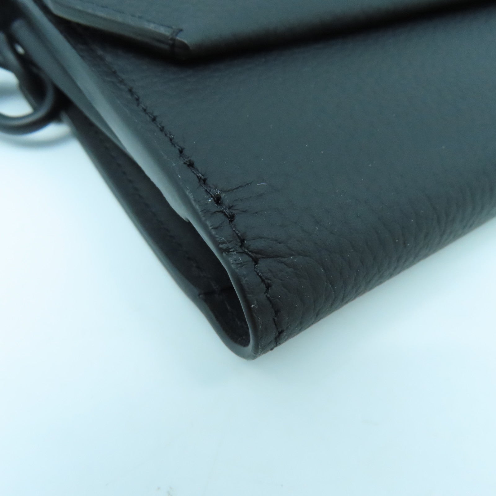 LOUIS VUITTON Grain皮革Aerogram Zippy Wallet長錢包黑色Noir