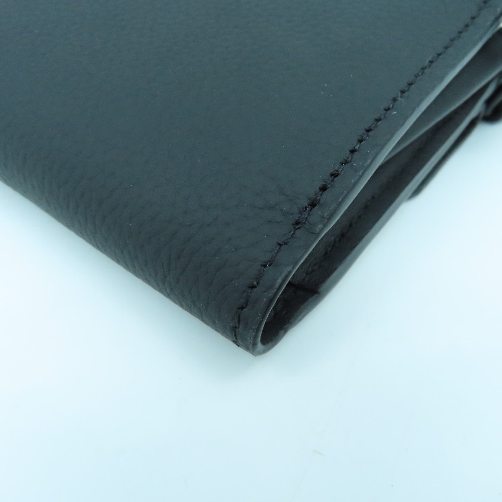 LOUIS VUITTON Grain皮革Aerogram Zippy Wallet長錢包黑色Noir