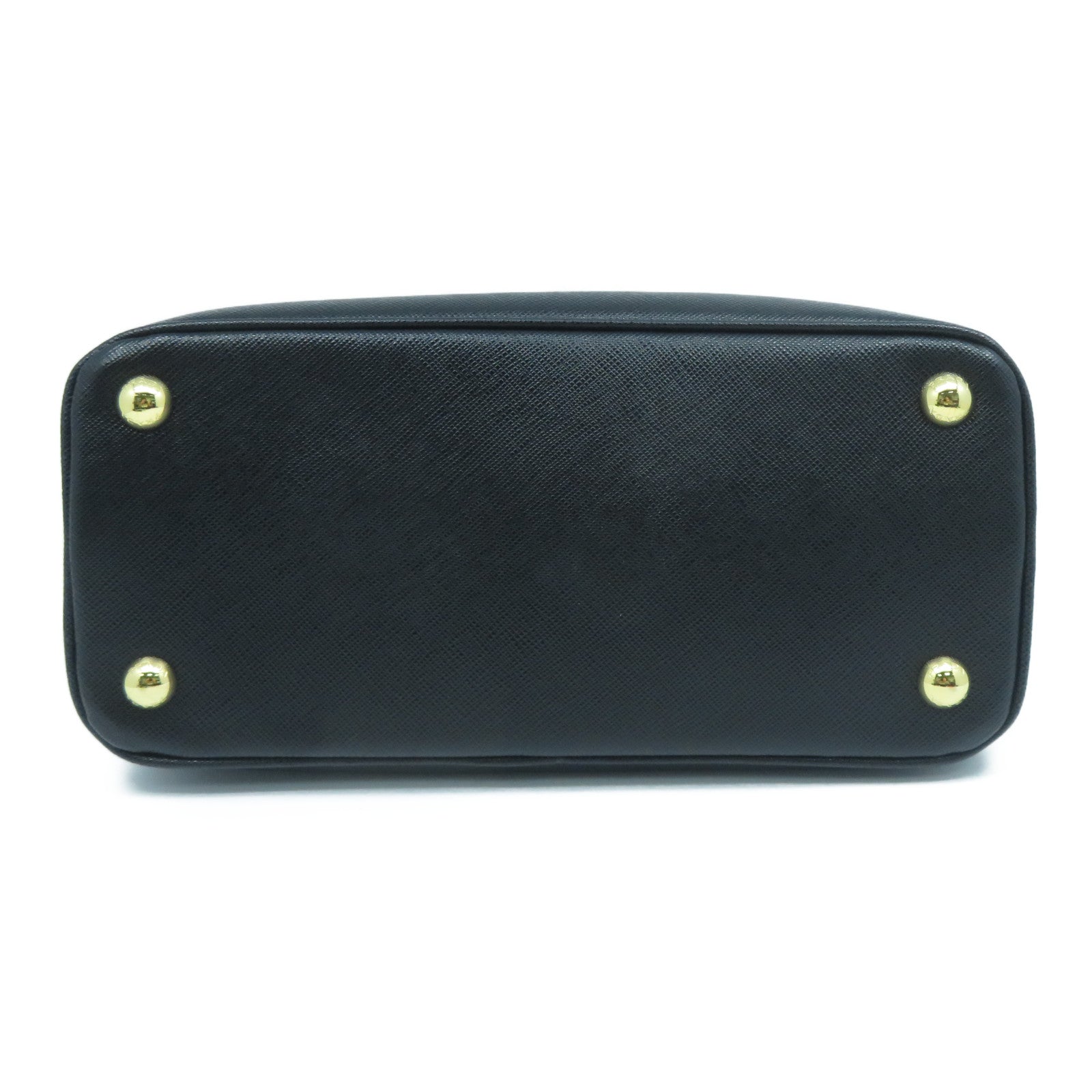 PRADA 牛皮皮革Galleria Small金扣手挽肩背兩用袋黑色