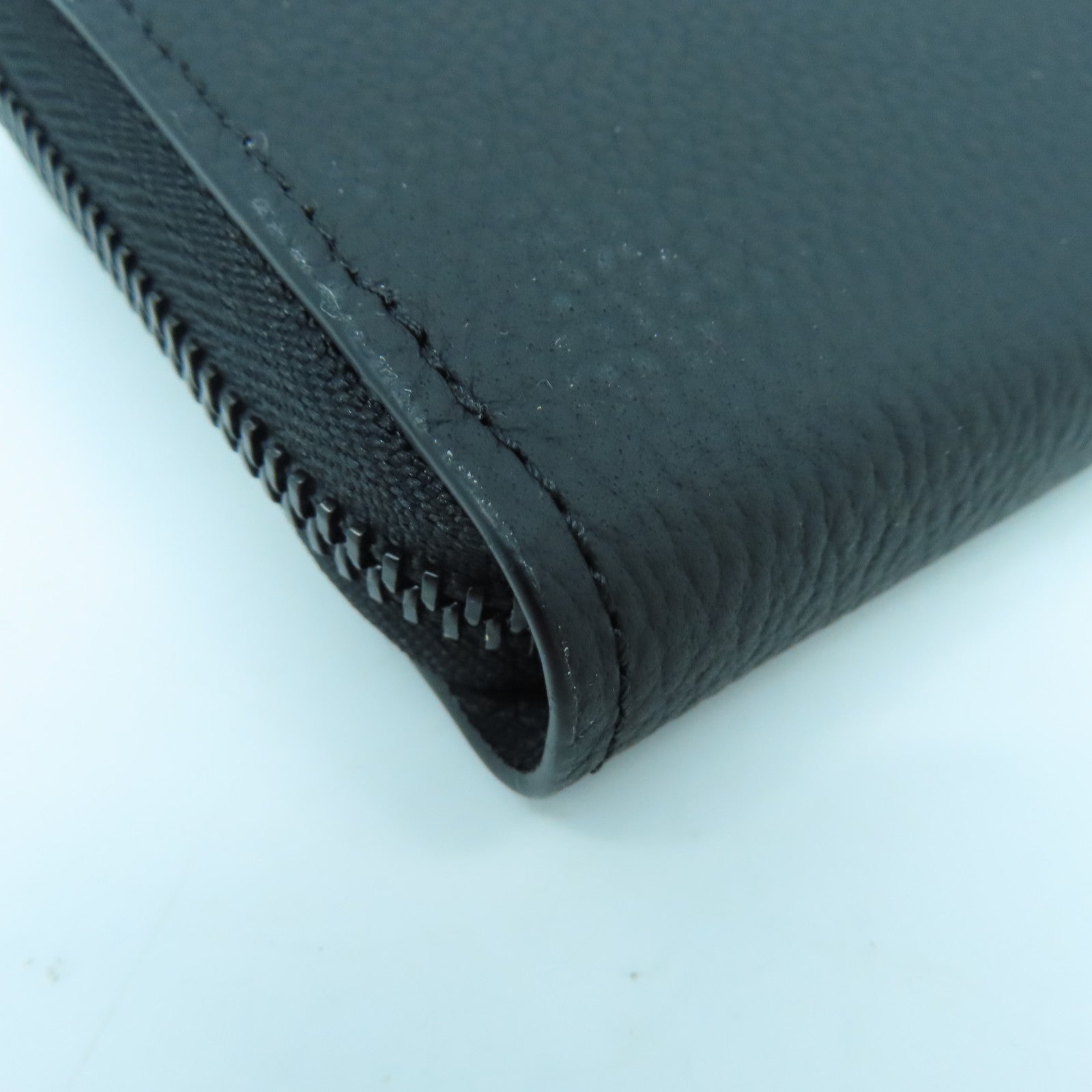 LOUIS VUITTON Grain皮革Aerogram Zippy Wallet長錢包黑色Noir