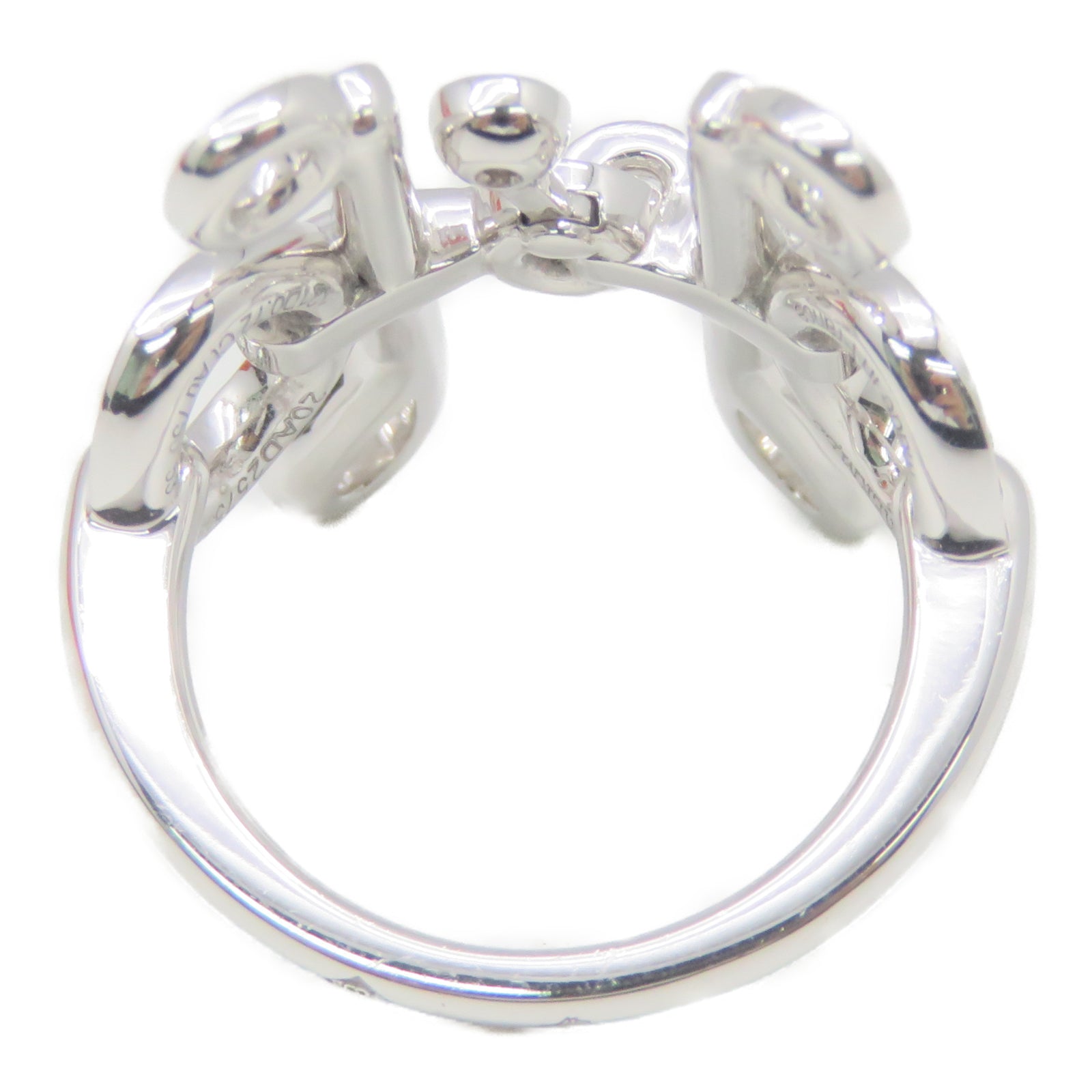 HERMES 【激减优惠】18K白金Bague Filet Ring戒指US#6.5