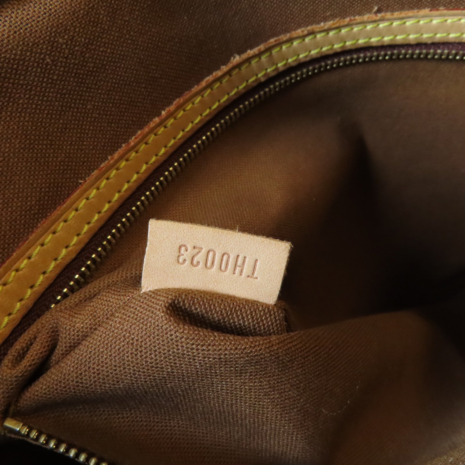 LOUIS VUITTON Monogram Cabas Mezzo金扣肩背袋啡色