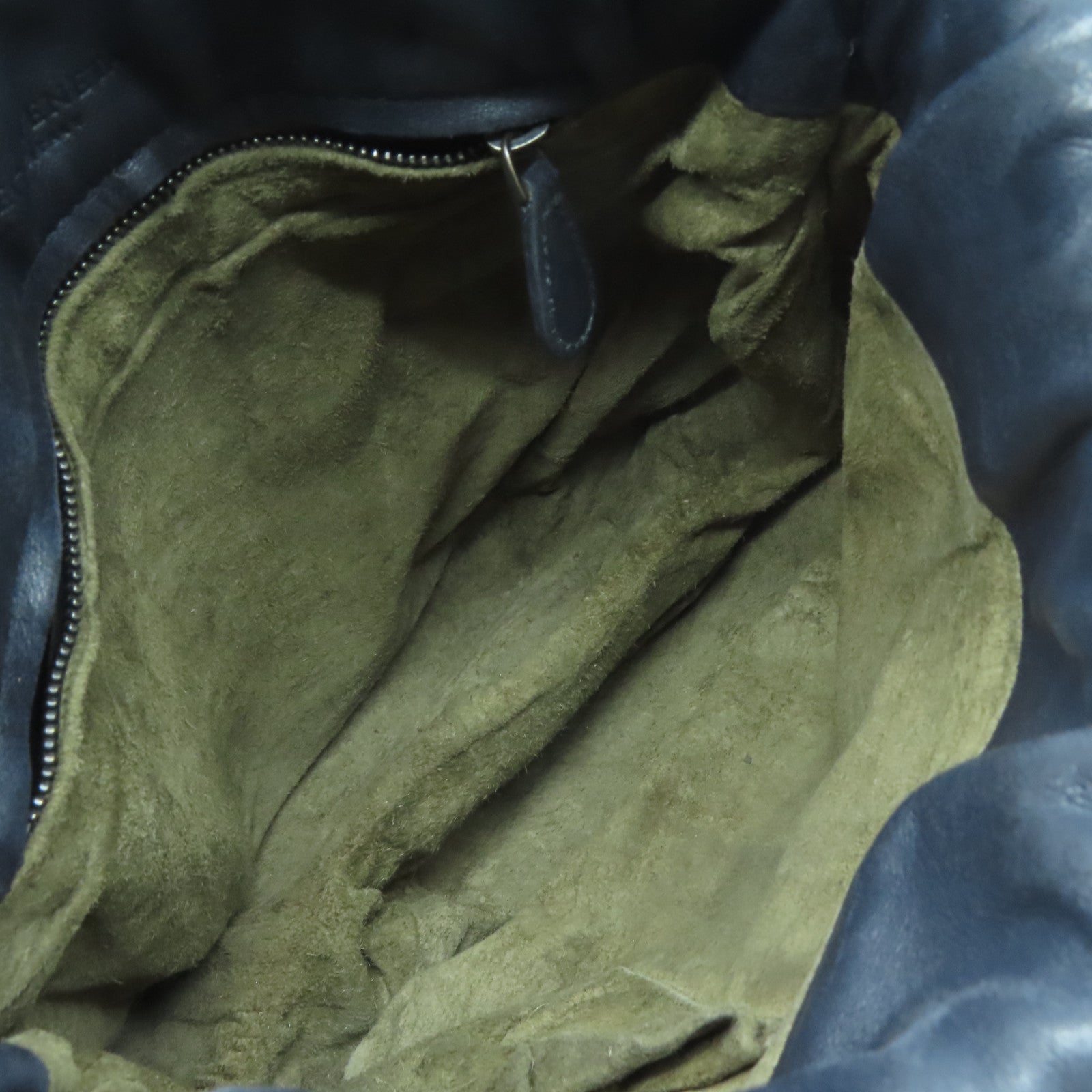 BOTTEGA VENETA 織紋皮革Shoulder Bag肩背袋深藍色