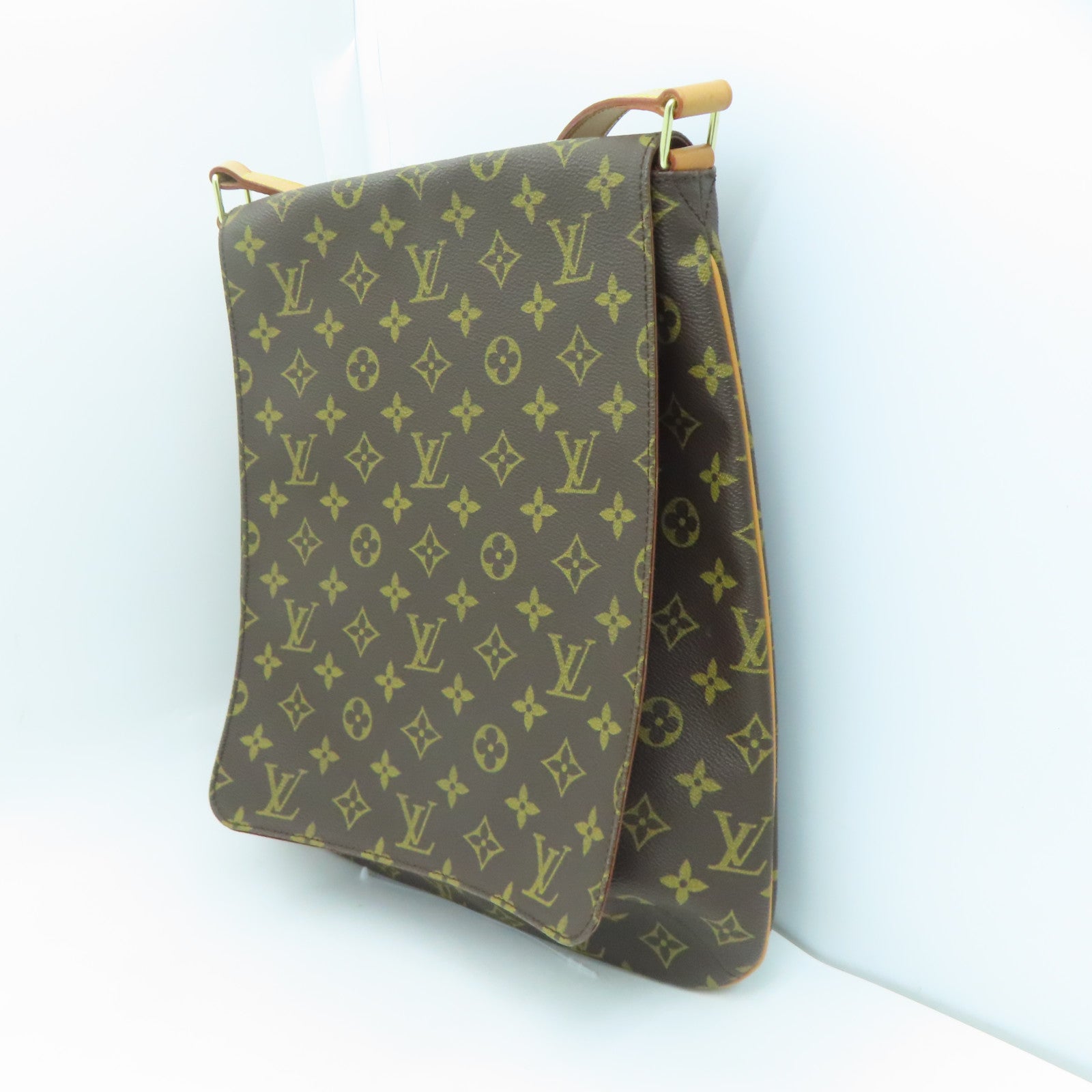 LOUIS VUITTON Monogram Musette金扣肩背袋啡色