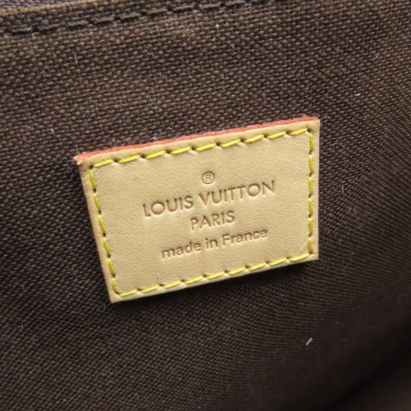 LOUIS VUITTON Monogram Menilmotant MM金扣肩背袋棕色