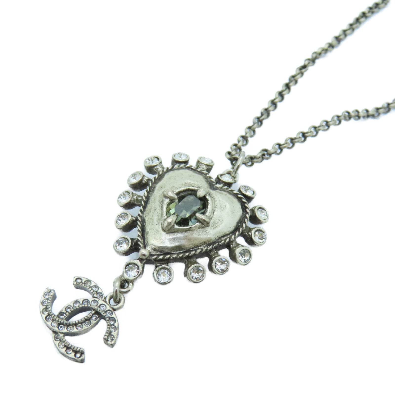 CHANEL PVC/金屬Necklace項鍊銀色