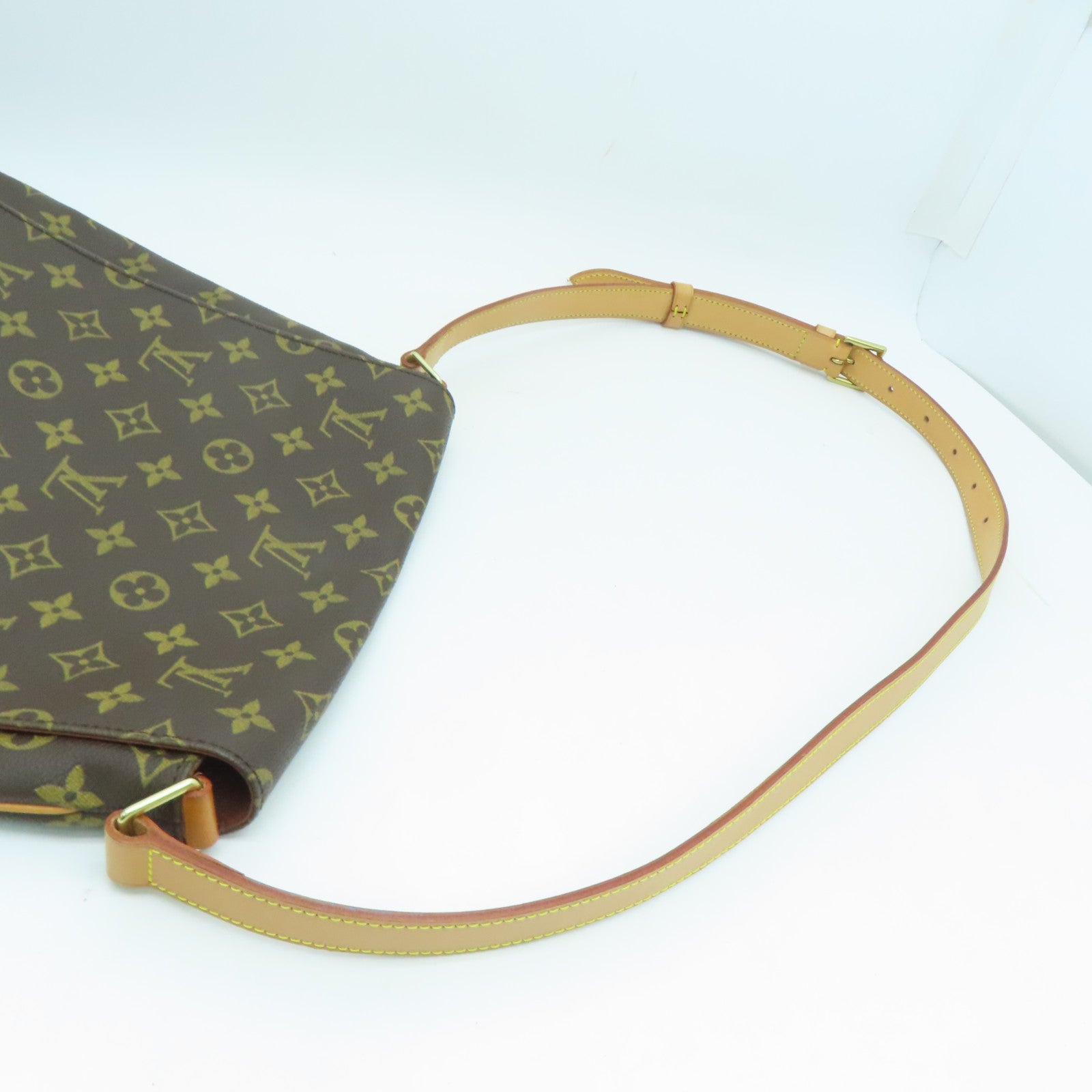 LOUIS VUITTON Monogram Musette金扣肩背袋啡色