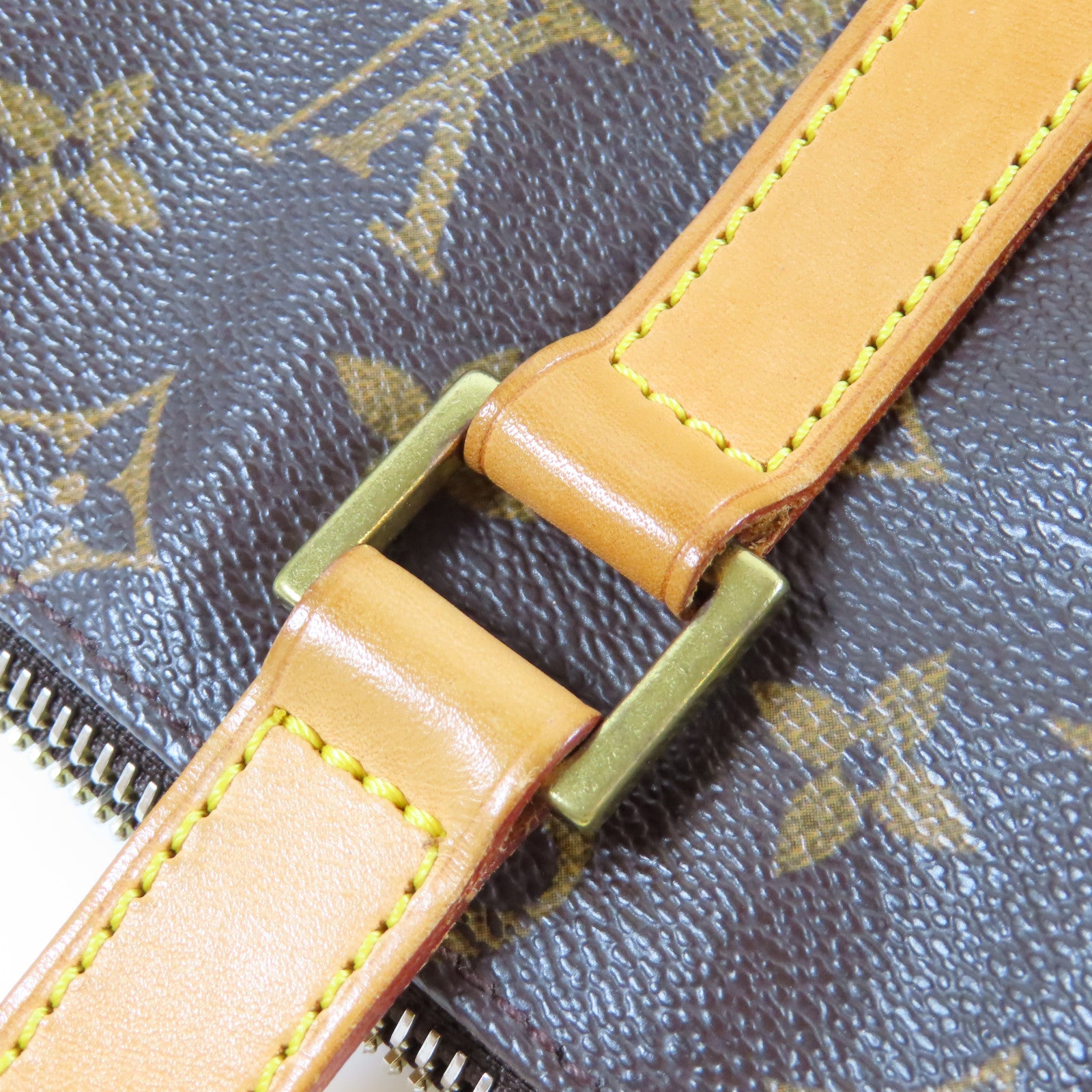LOUIS VUITTON Monogram Cabas Mezzo金扣肩背袋啡色