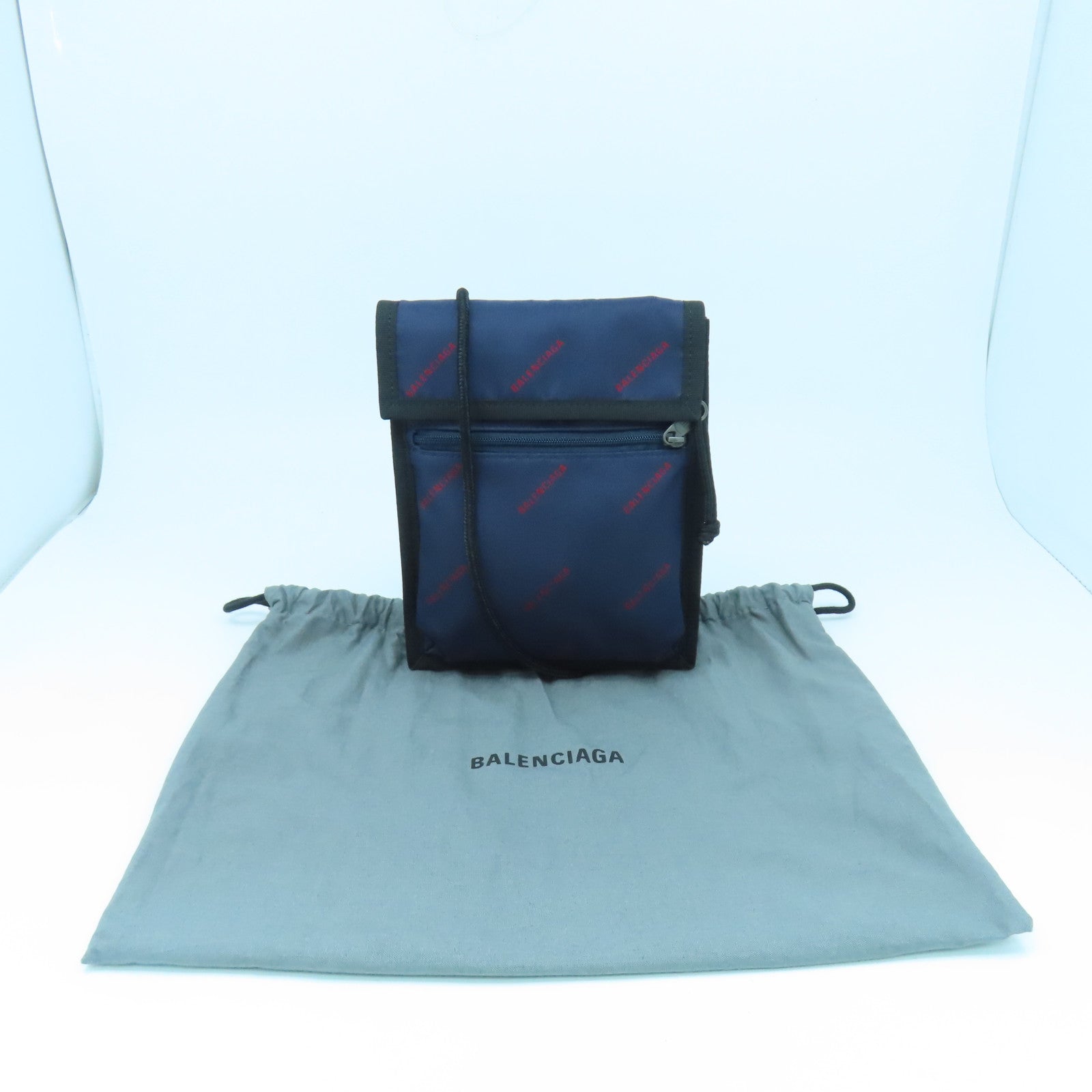 BALENCIAGA 尼龍Shoulder Bag肩背袋藍色
