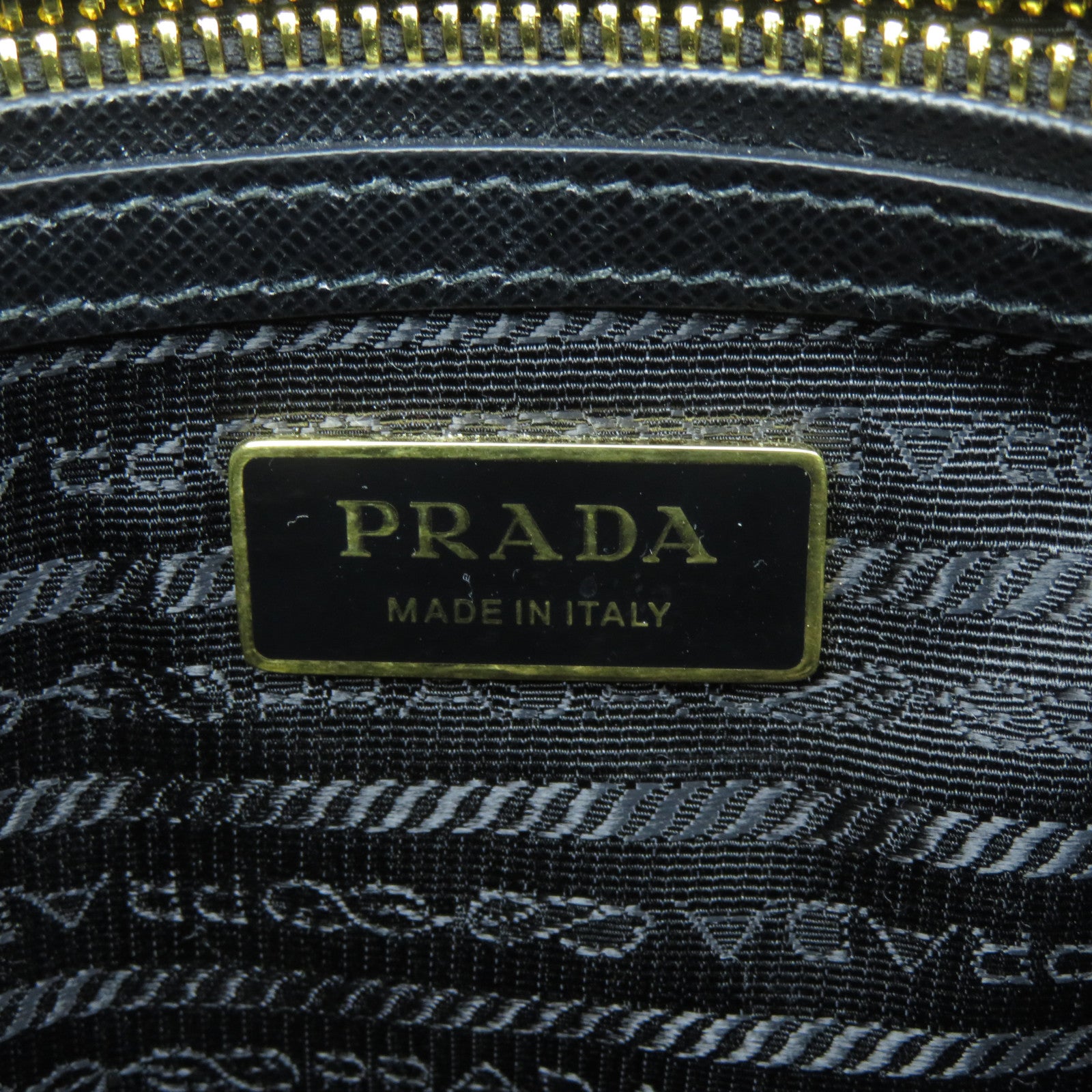 PRADA 牛皮皮革Galleria Small金扣手挽肩背兩用袋黑色