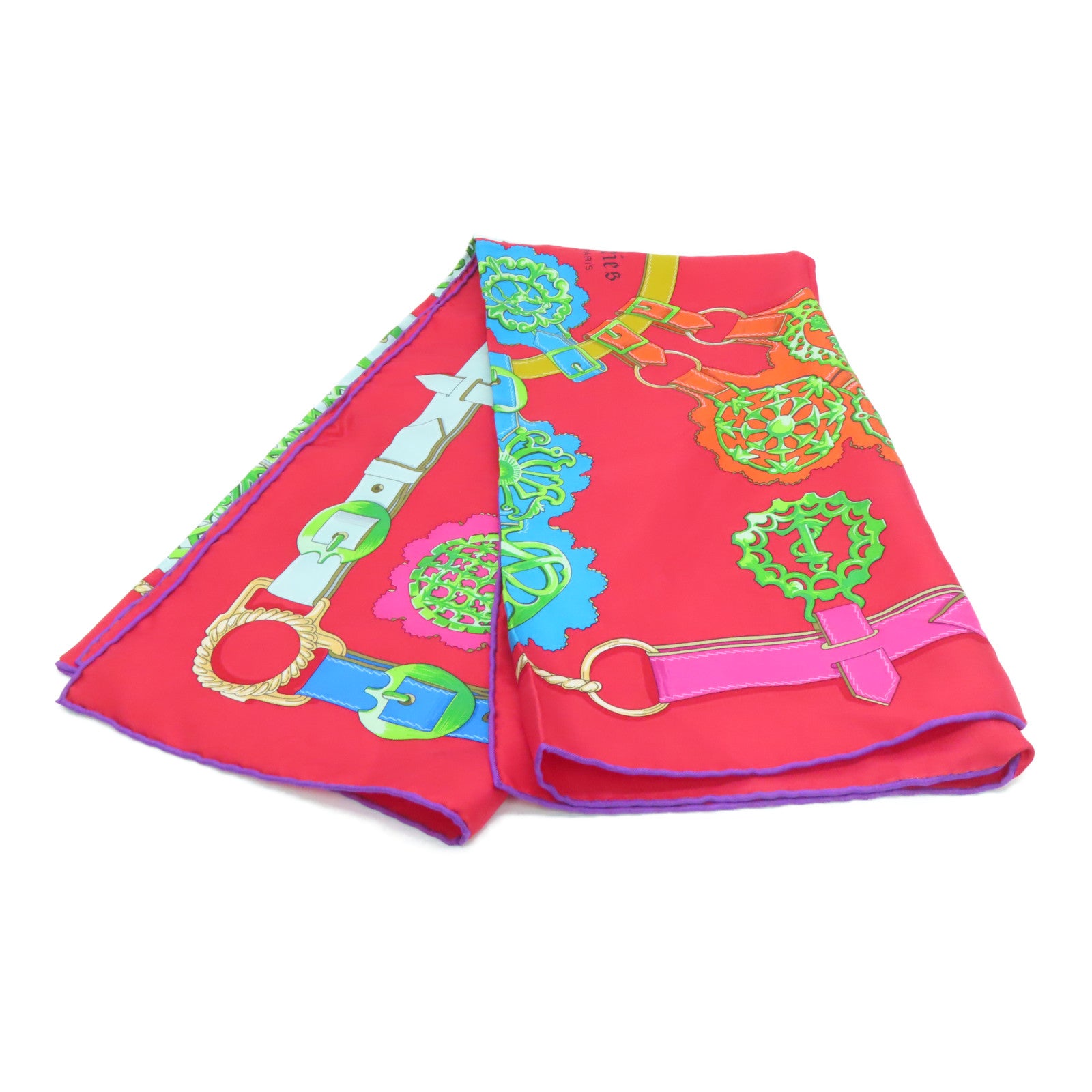 HERMES 丝质Scarf 90丝巾红色/绿色/蓝色