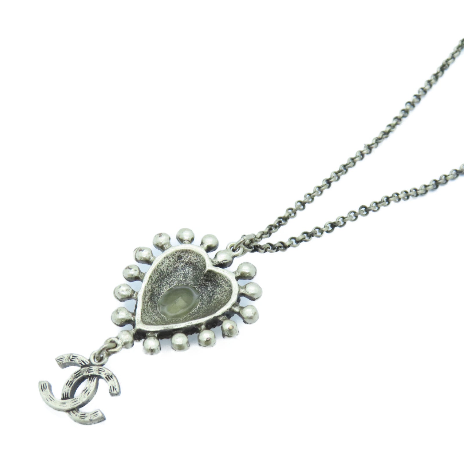 CHANEL PVC/金屬Necklace項鍊銀色