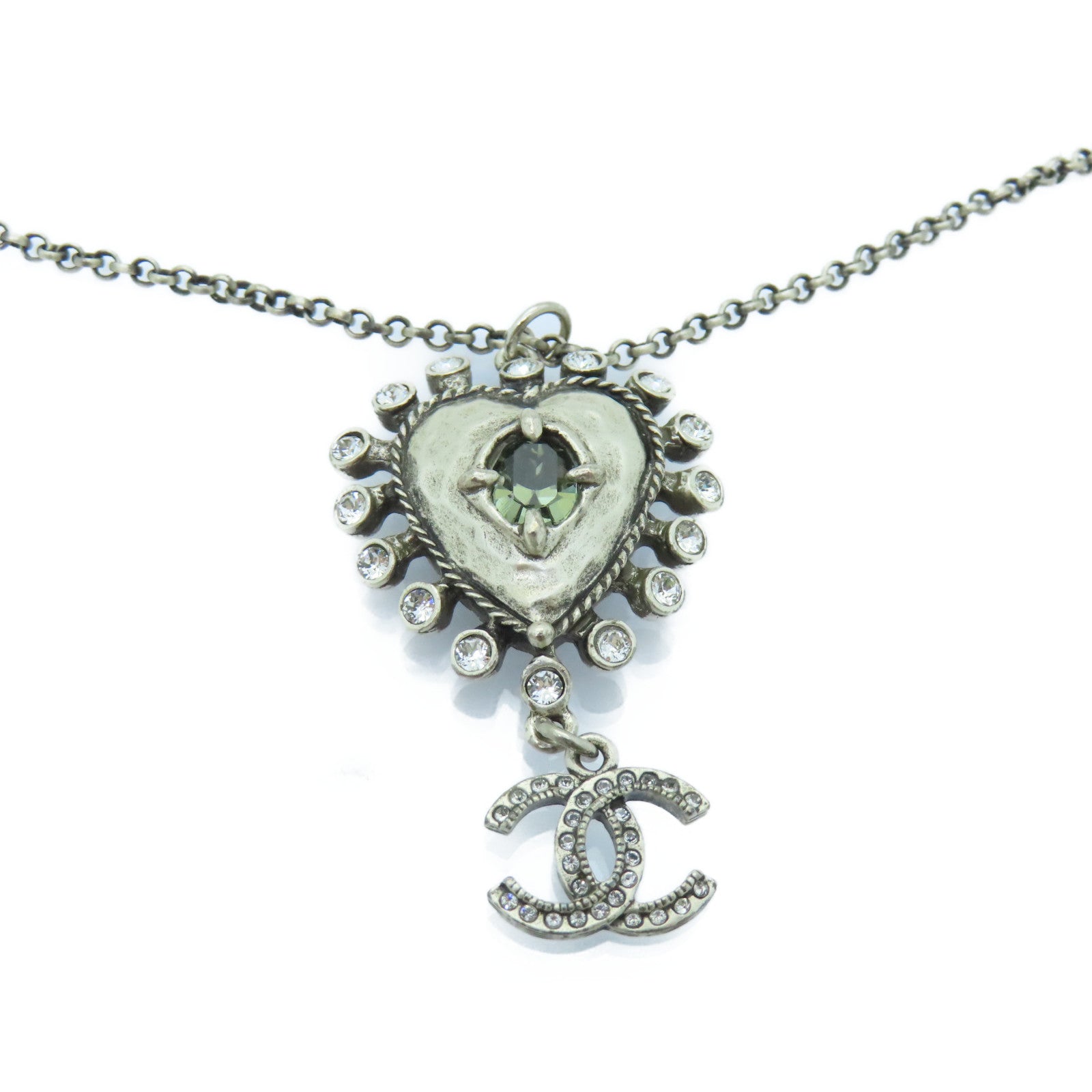 CHANEL PVC/金屬Necklace項鍊銀色
