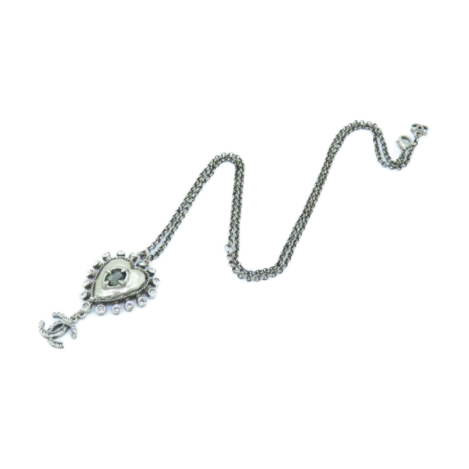 CHANEL PVC/金屬Necklace項鍊銀色