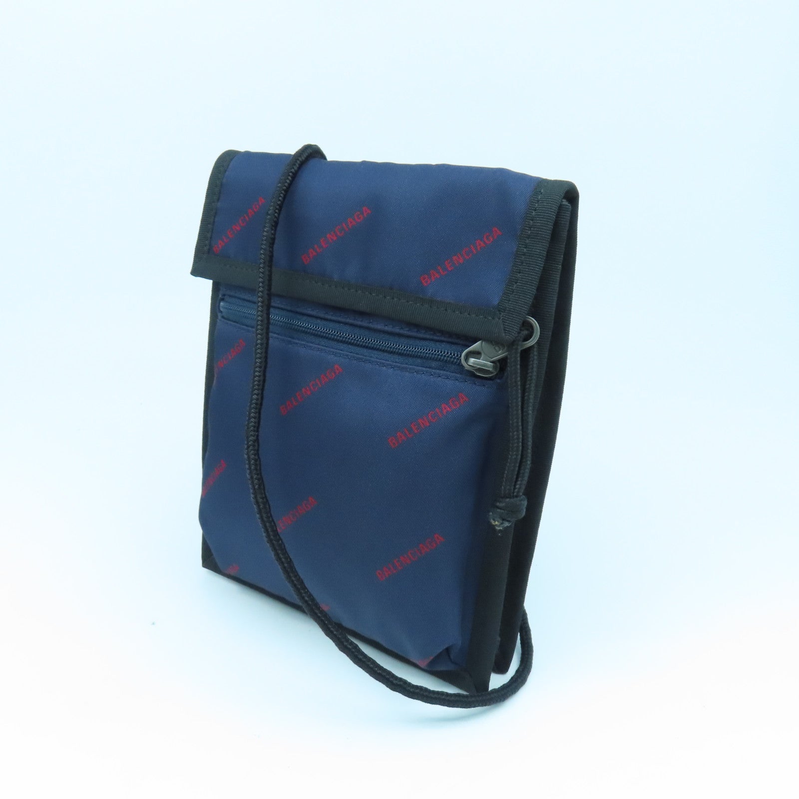 BALENCIAGA 尼龍Shoulder Bag肩背袋藍色