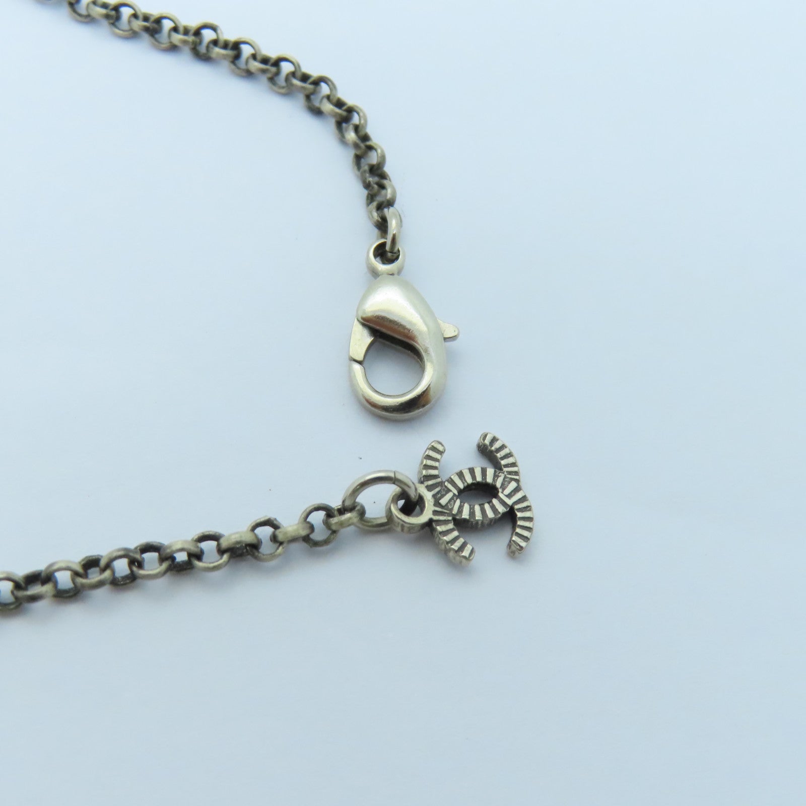 CHANEL PVC/金屬Necklace項鍊銀色