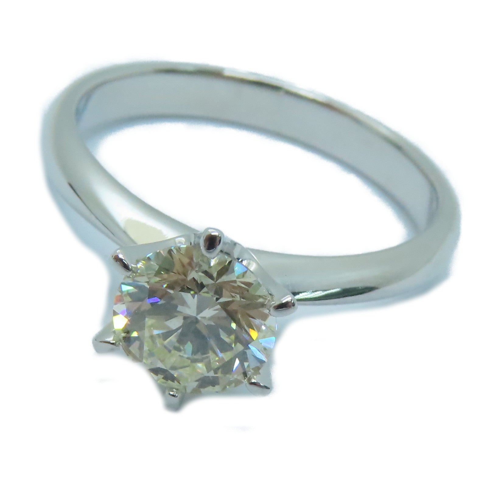 JEWELRY 18K白金Diamond Ring鑽石戒指1.25ct US#8.25