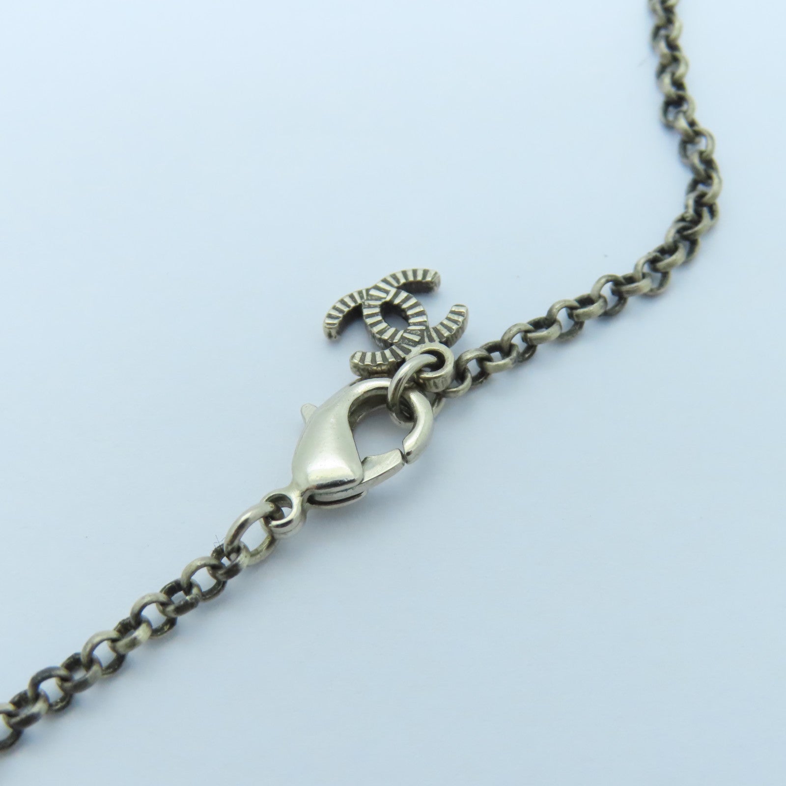 CHANEL PVC/金屬Necklace項鍊銀色