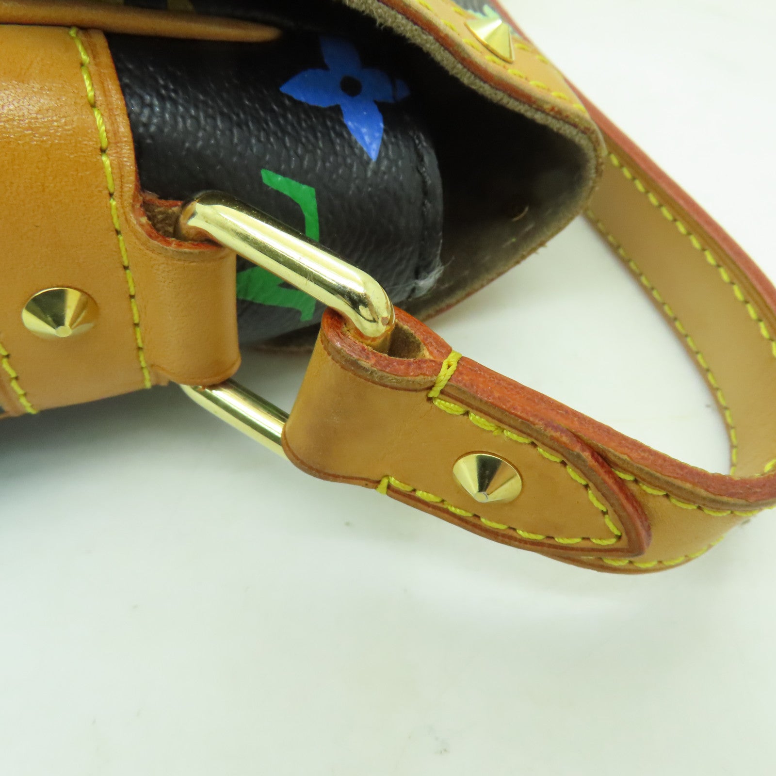 LOUIS VUITTON Monogram Multicolore Sologne金扣肩背袋黒色/彩色