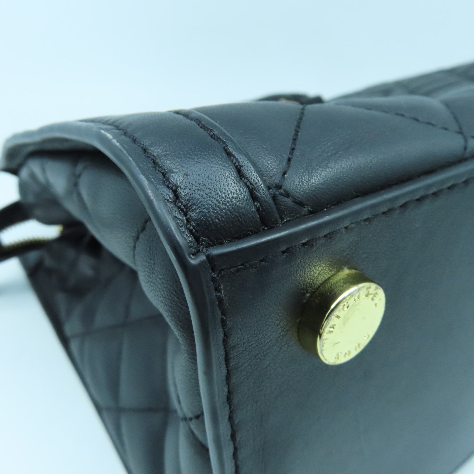 Michael Kors 牛皮皮革2 Way Shoulder金扣手挽肩背两用袋黑色